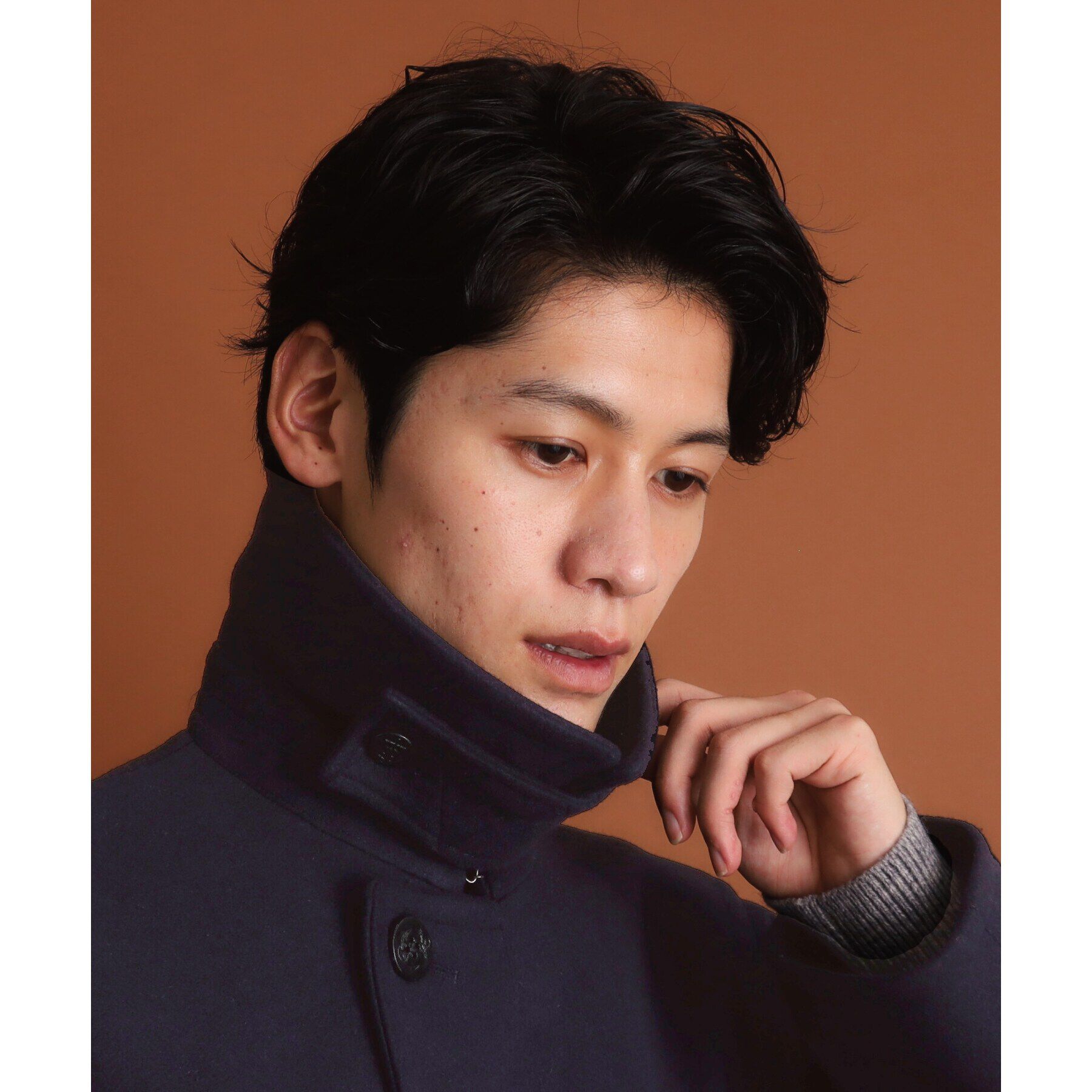 THE SHOP TK「ウーリックシングルPコート」|ピーコート|