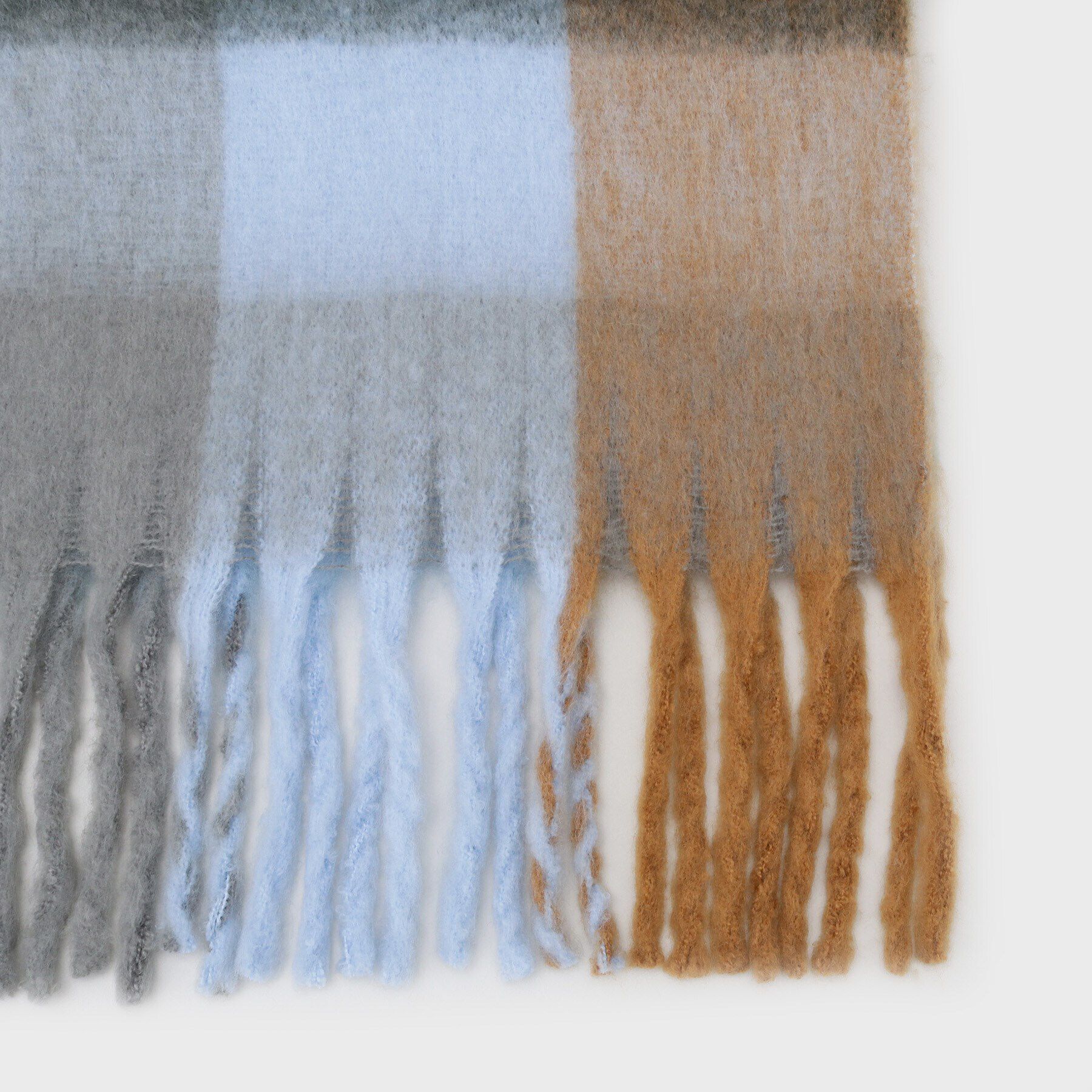 THE SHOP TK「【＠BAILA掲載】チェックフリンジマフラー」|ストール|