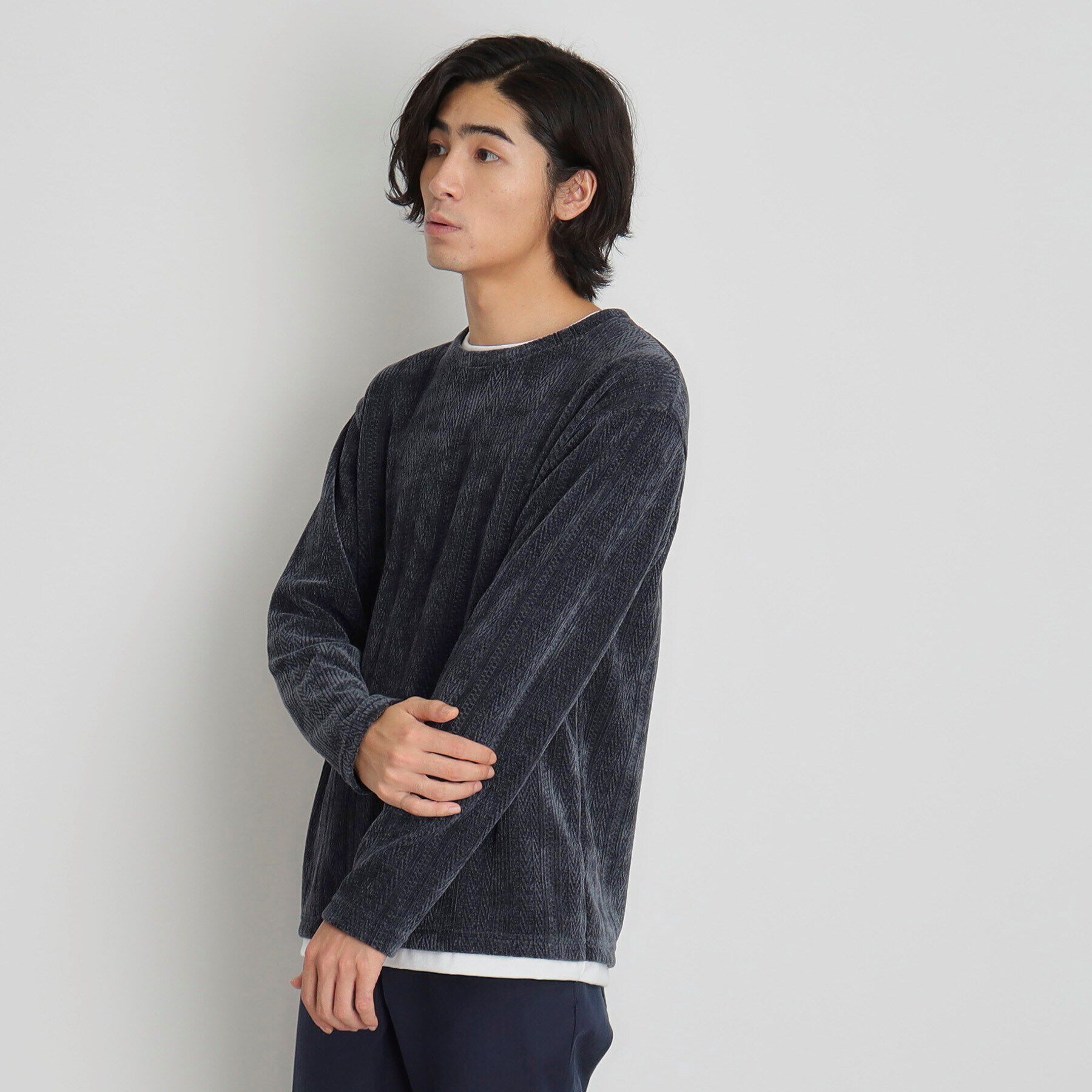 THE SHOP TK「シェニールケーブルプルオーバー」|Tシャツ・カットソー|