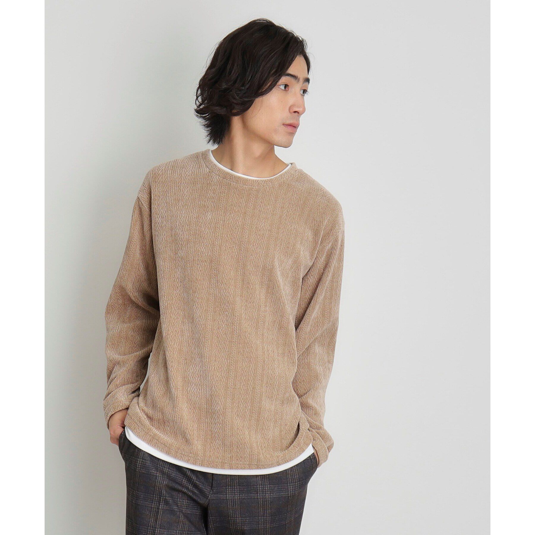 THE SHOP TK「シェニールケーブルプルオーバー」|Tシャツ・カットソー|