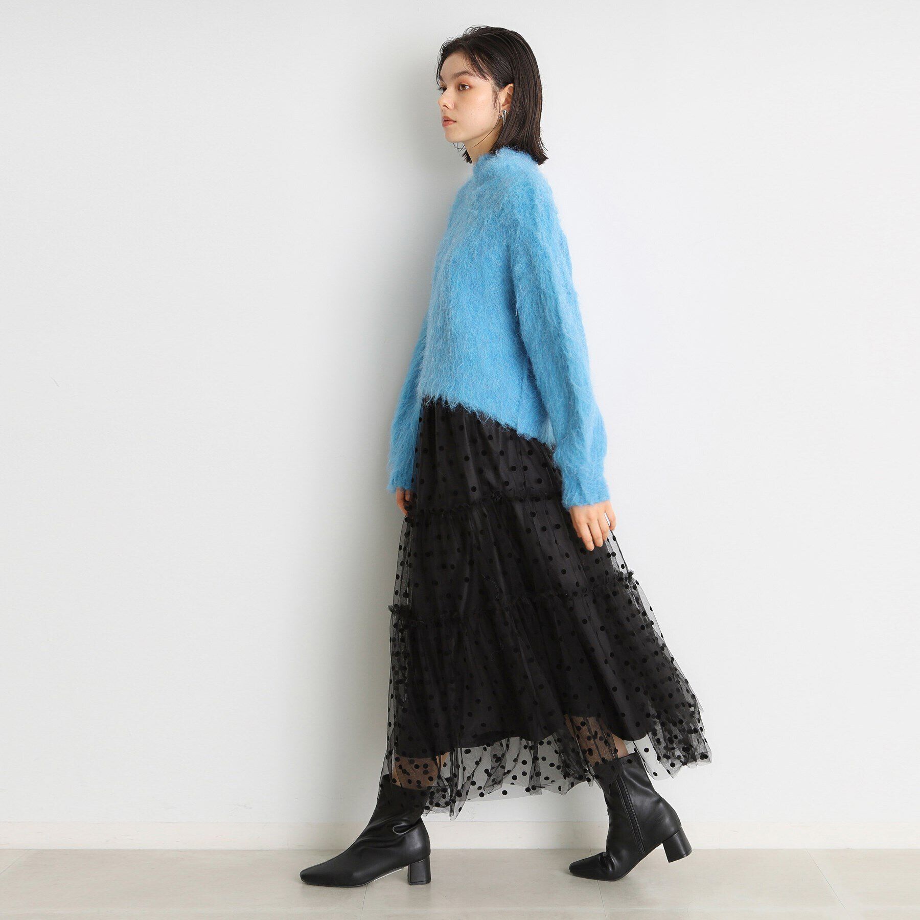 THE SHOP TK「チュールドットスカート【洗える】」|スカート|