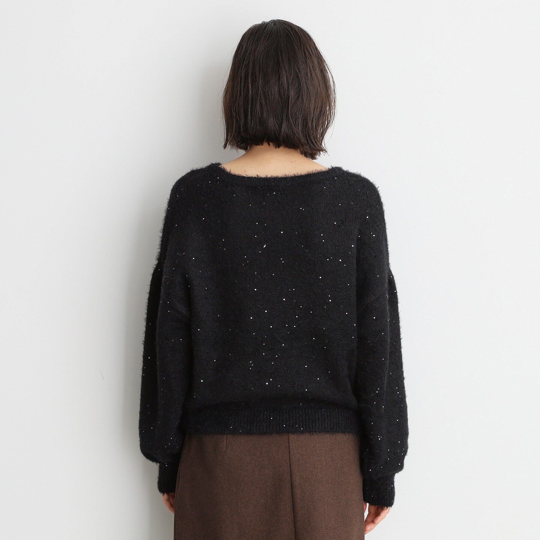 THE SHOP TK「【＠BAILA掲載】スパンコールフェザーニット/洗濯機OK」|ニット・セーター|