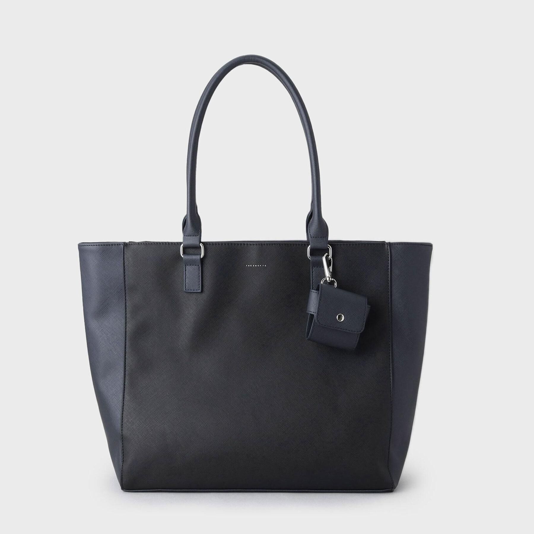 THE SHOP TK「【A4サイズ／ビジネスでも使える】合皮トートバッグ イヤホンケース付き」|トートバッグ|