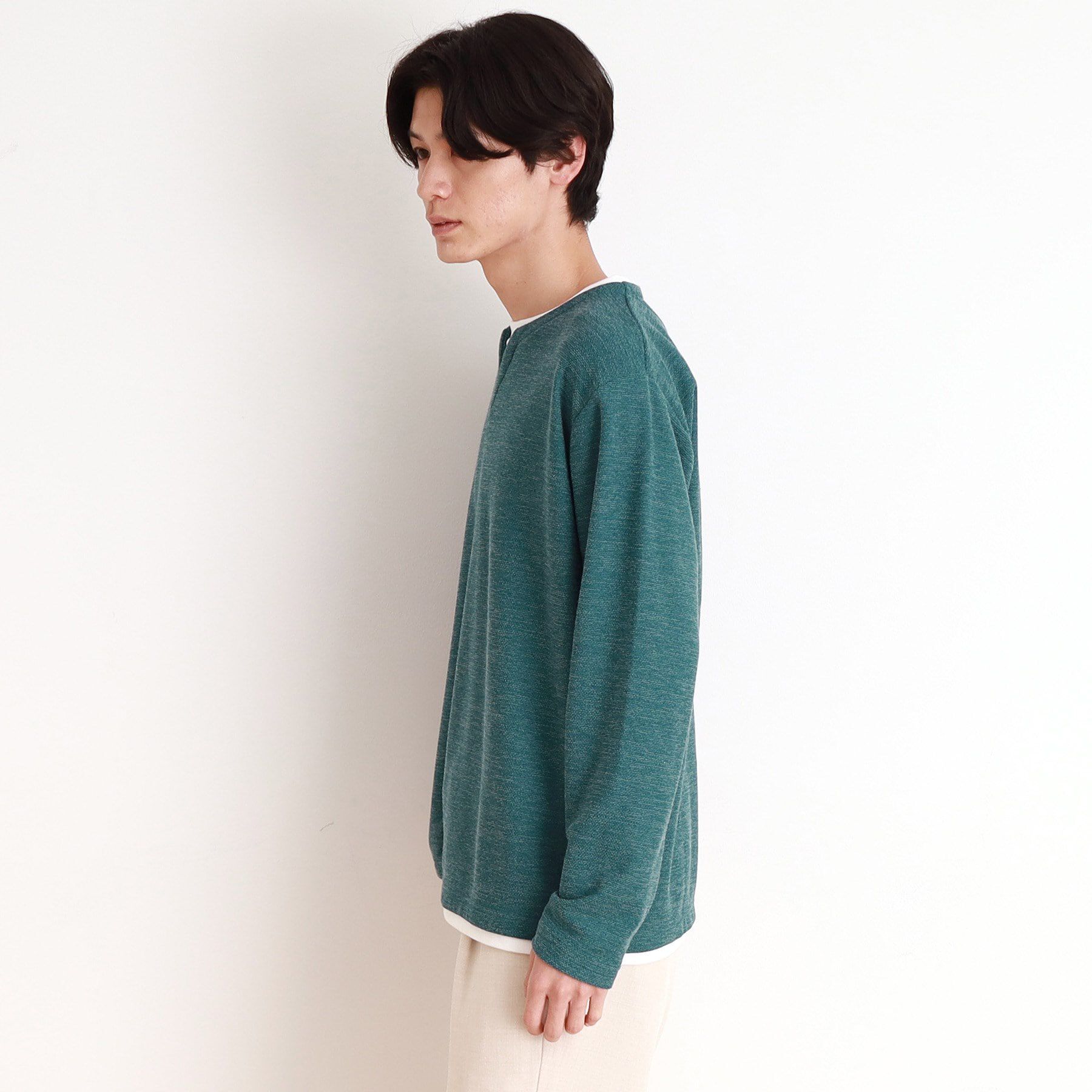 THE SHOP TK「モスフリースキーネックプルオーバー」|Tシャツ・カットソー|