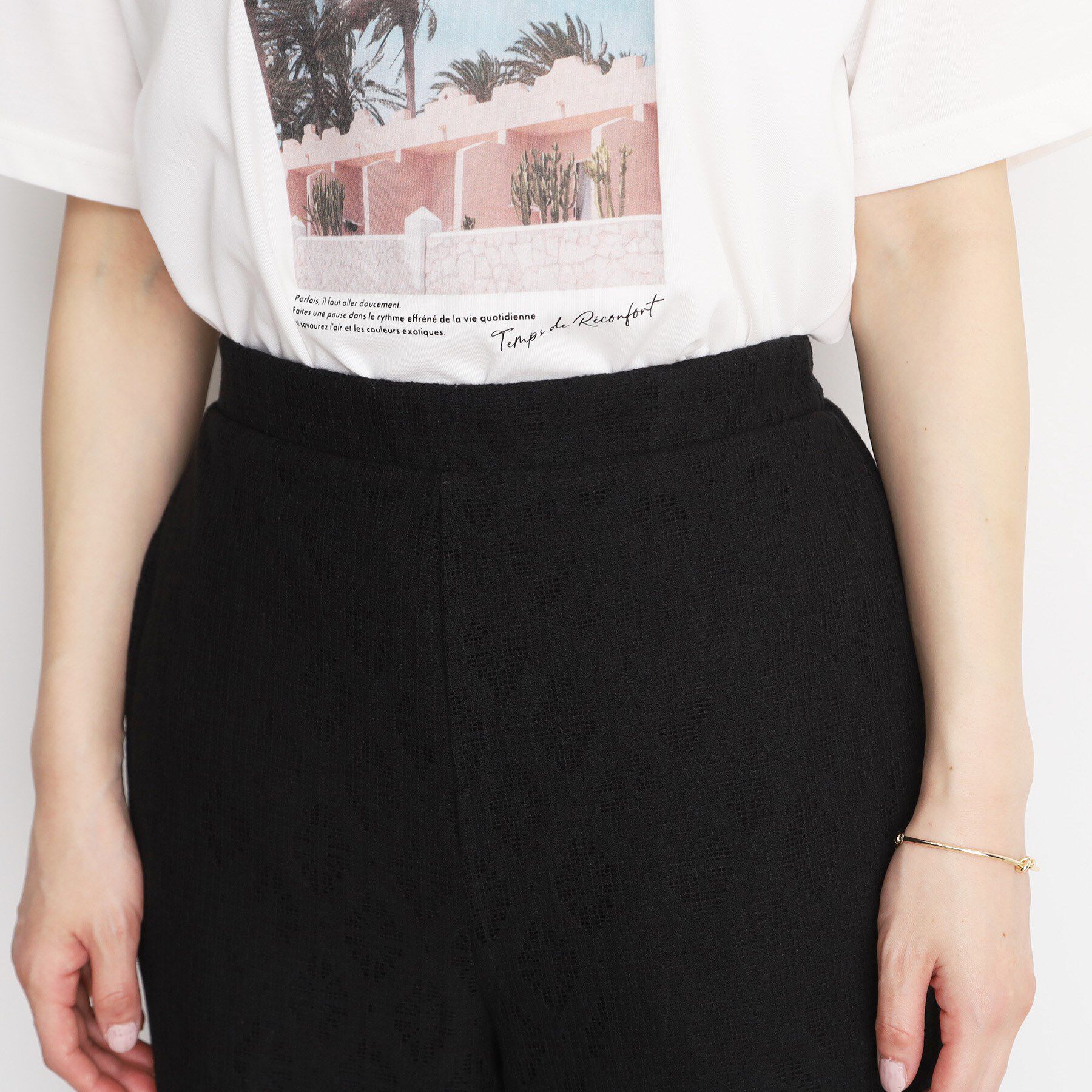 THE SHOP TK「レースワイドパンツ【洗濯機OK】」|その他|