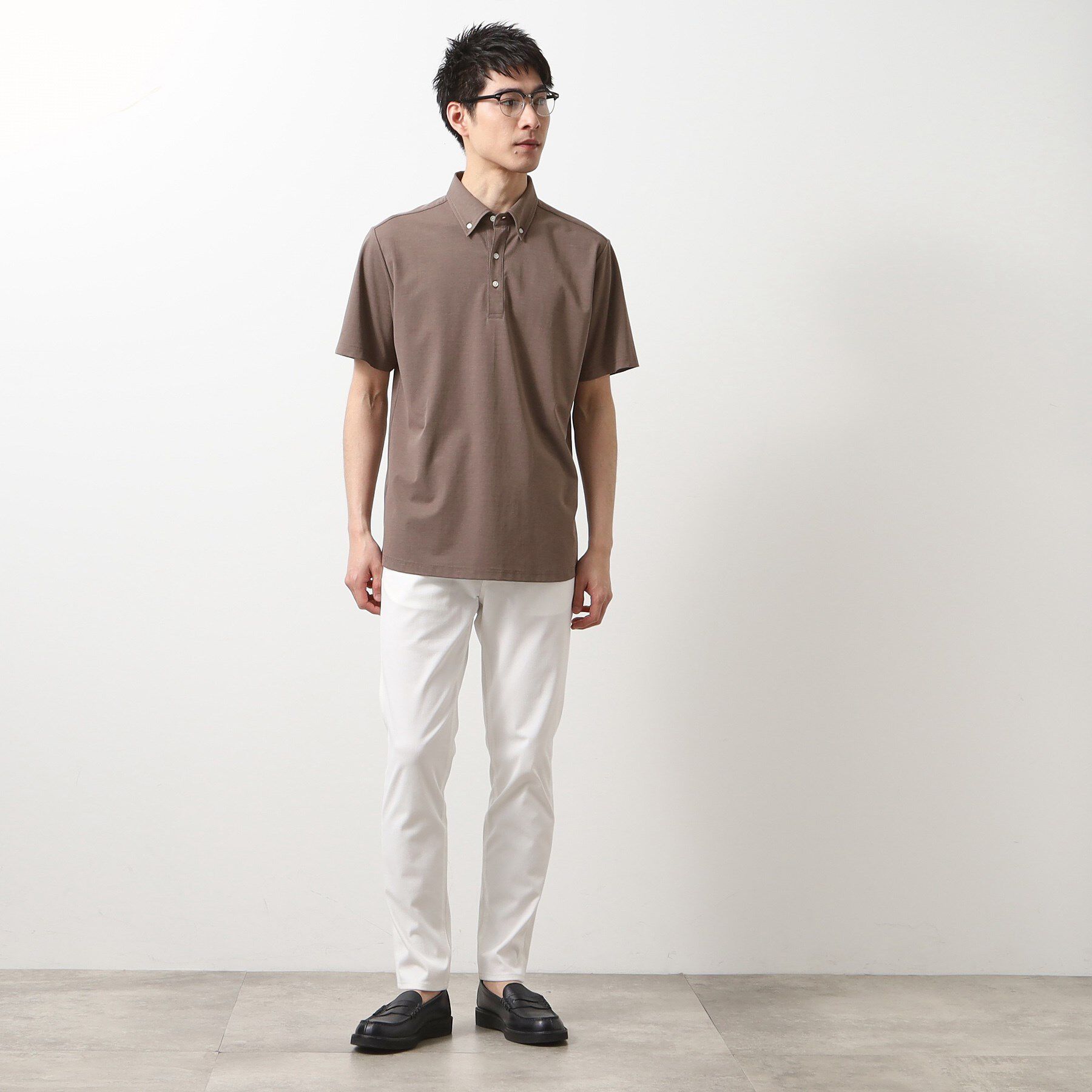 THE SHOP TK「アイスカノコポロシャツ 接触冷感/ビジネス対応」|ポロシャツ|