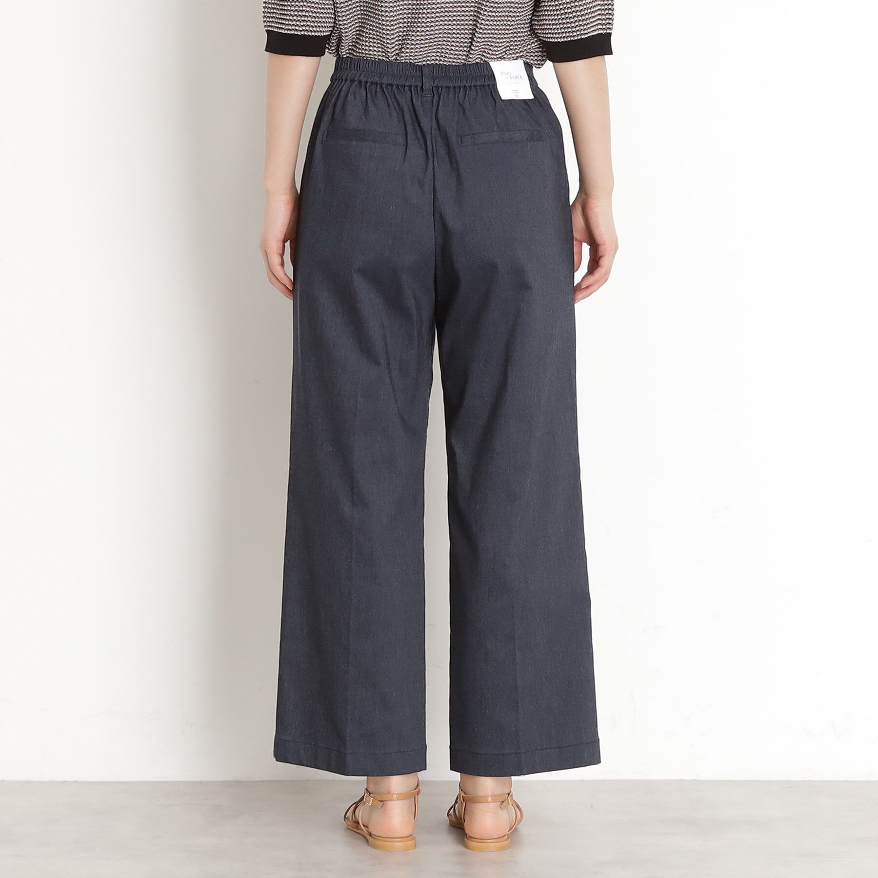 THE SHOP TK「【XS-XLサイズ/ラクに穿ける】ハイパーストレッチワイドパンツ/接触冷感/洗える」|その他|