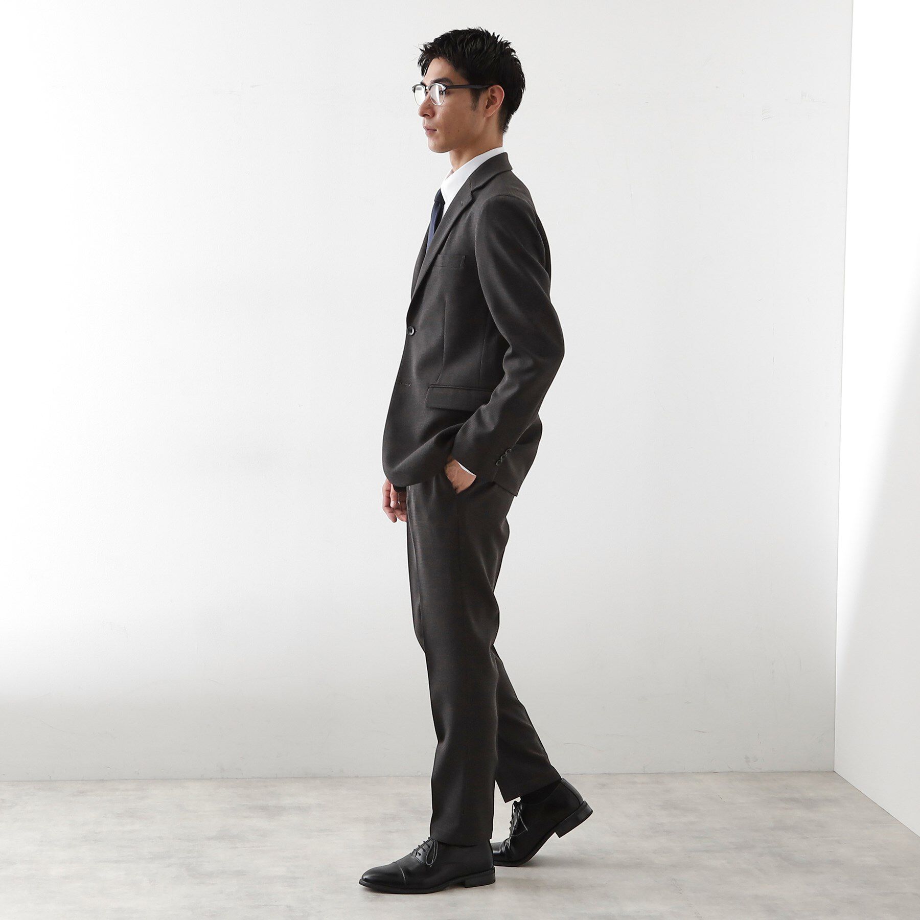 THE SHOP TK「ハウンドトゥースジャケット 【洗濯機OK/セットアップ可】」|テーラードジャケット|