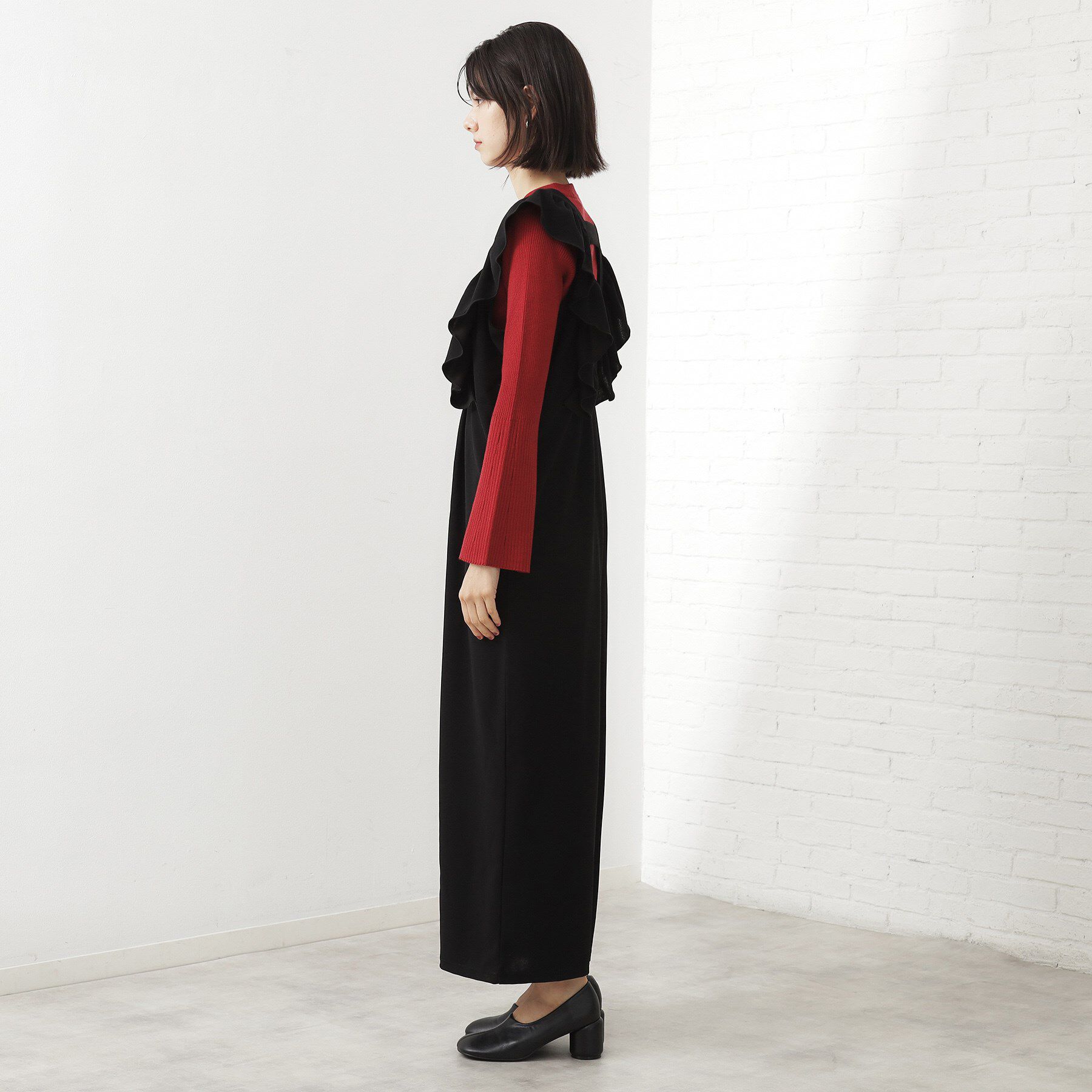 THE SHOP TK「【シーズンレス】フリルオールインワン」|オールインワン|