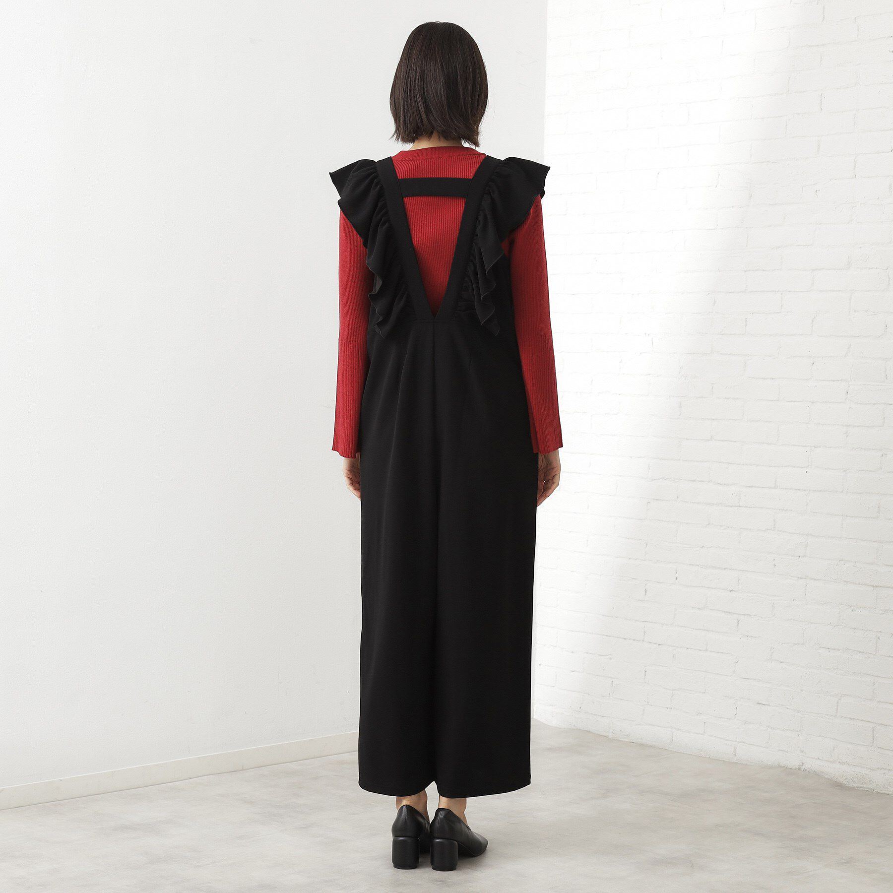 THE SHOP TK「【シーズンレス】フリルオールインワン」|オールインワン|