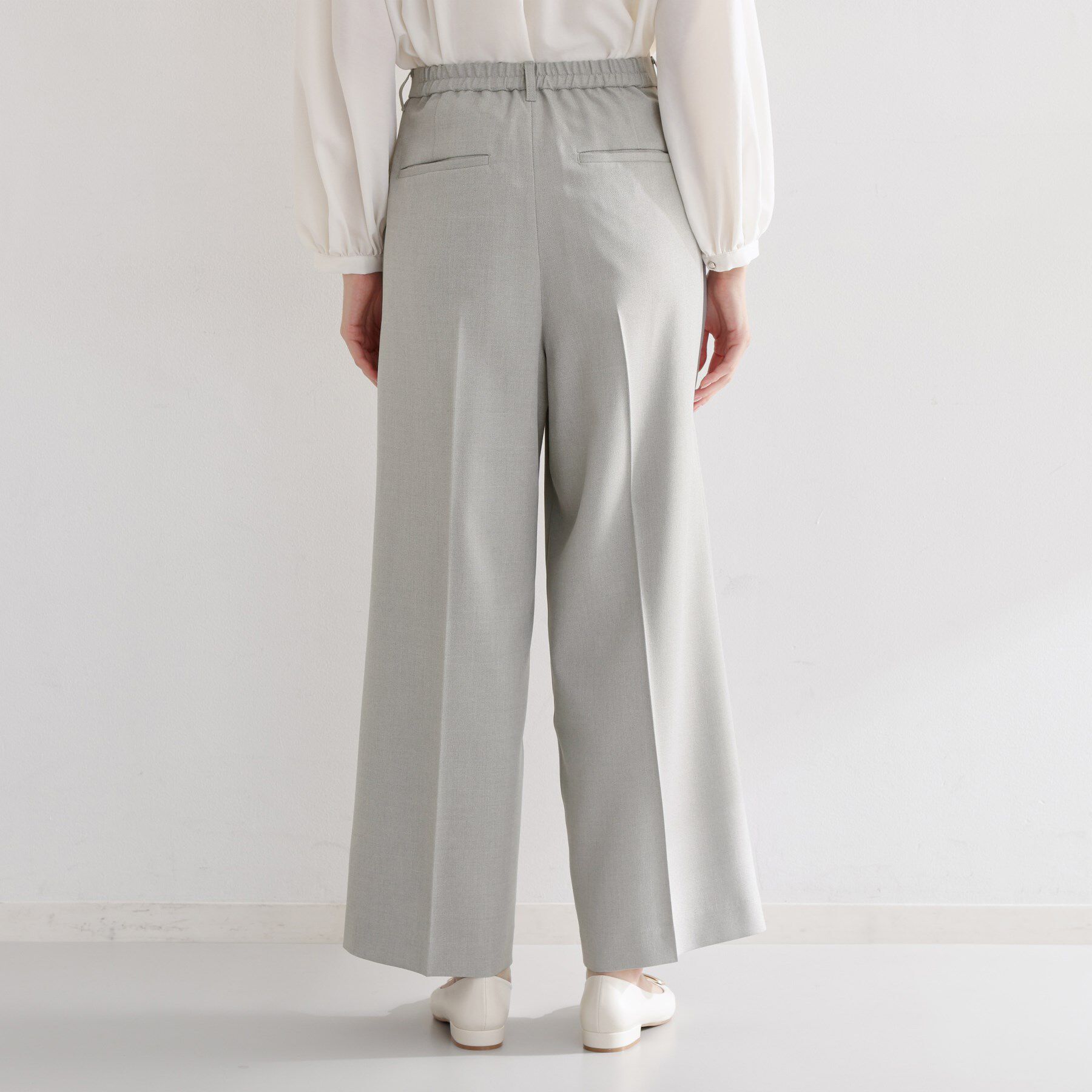 THE SHOP TK「【通勤・セレモニー】CAVIAN 2タックワイドパンツ/セットアップ可」|その他|