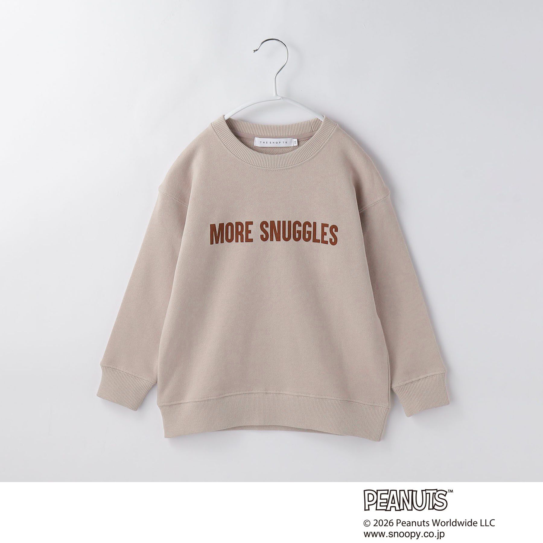 THE SHOP TK「【110－160】PEANUTS ／ ピーナッツ スヌーピーミニ裏毛スウェット」|その他|ピンク(071)