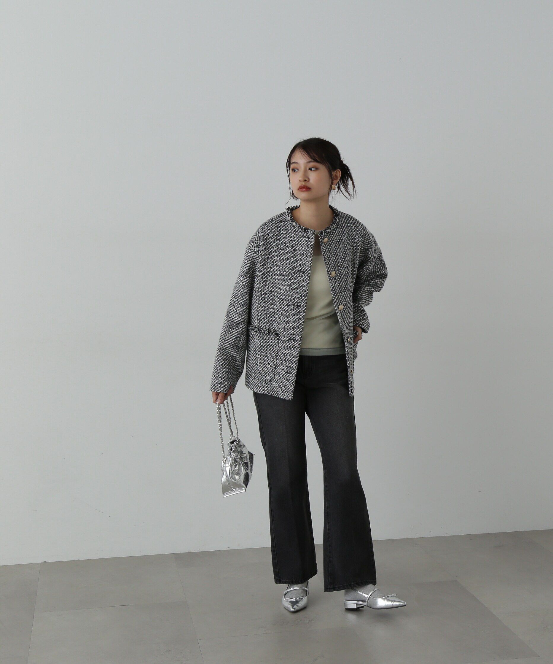  「ナチュラルフレアデニムパンツ」|その他|