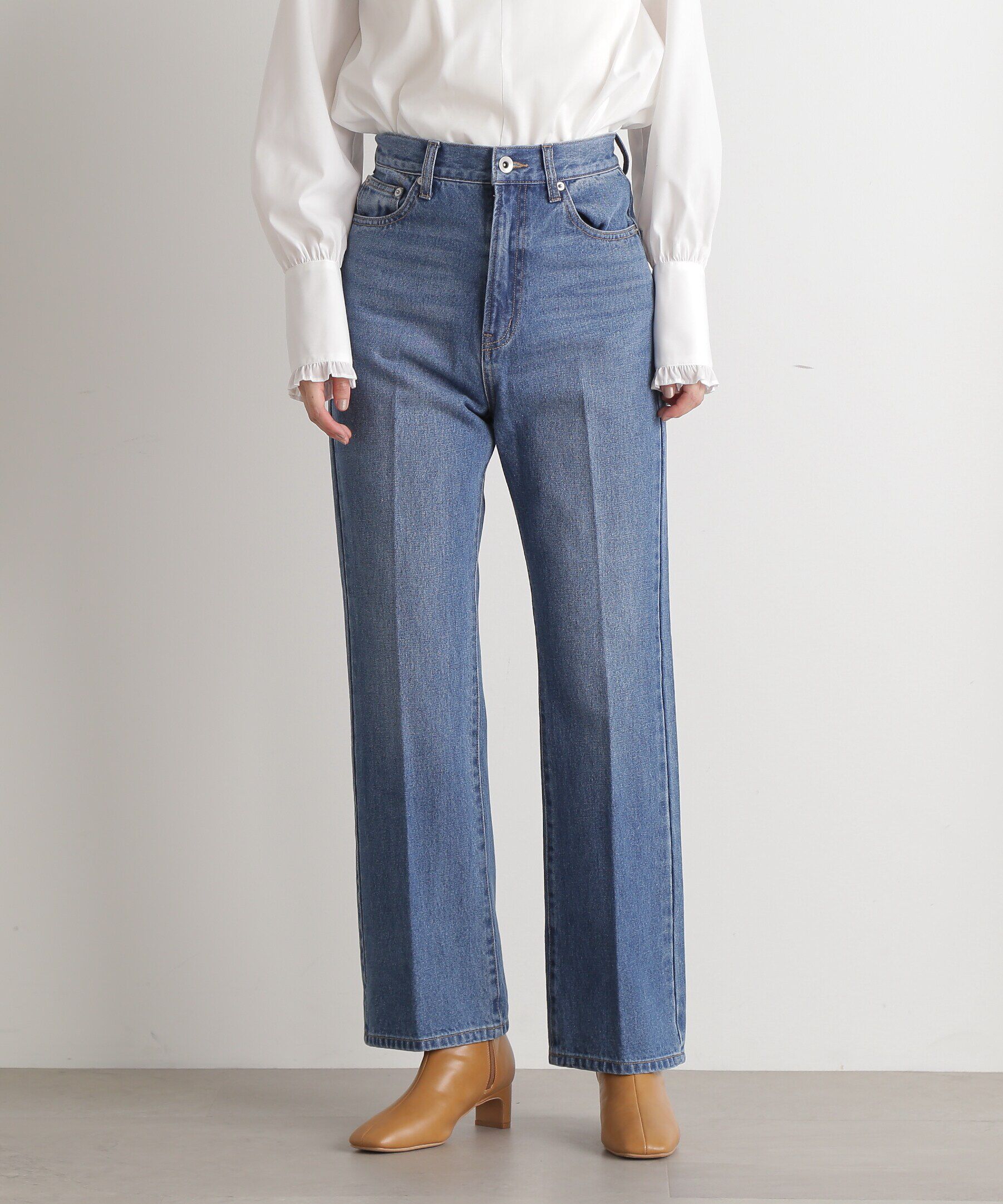  「ナチュラルフレアデニムパンツ」|その他|