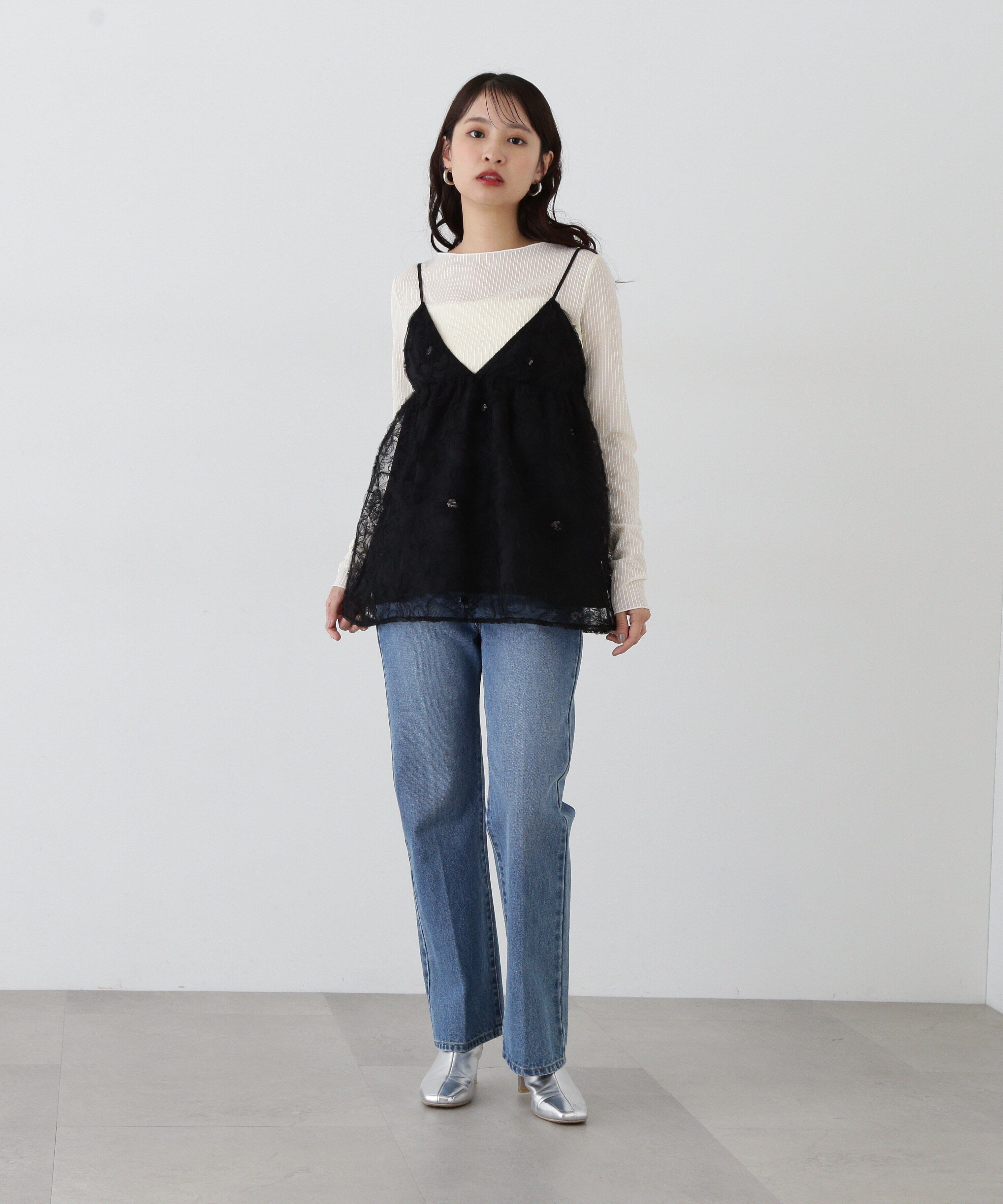  「ナチュラルフレアデニムパンツ」|その他|