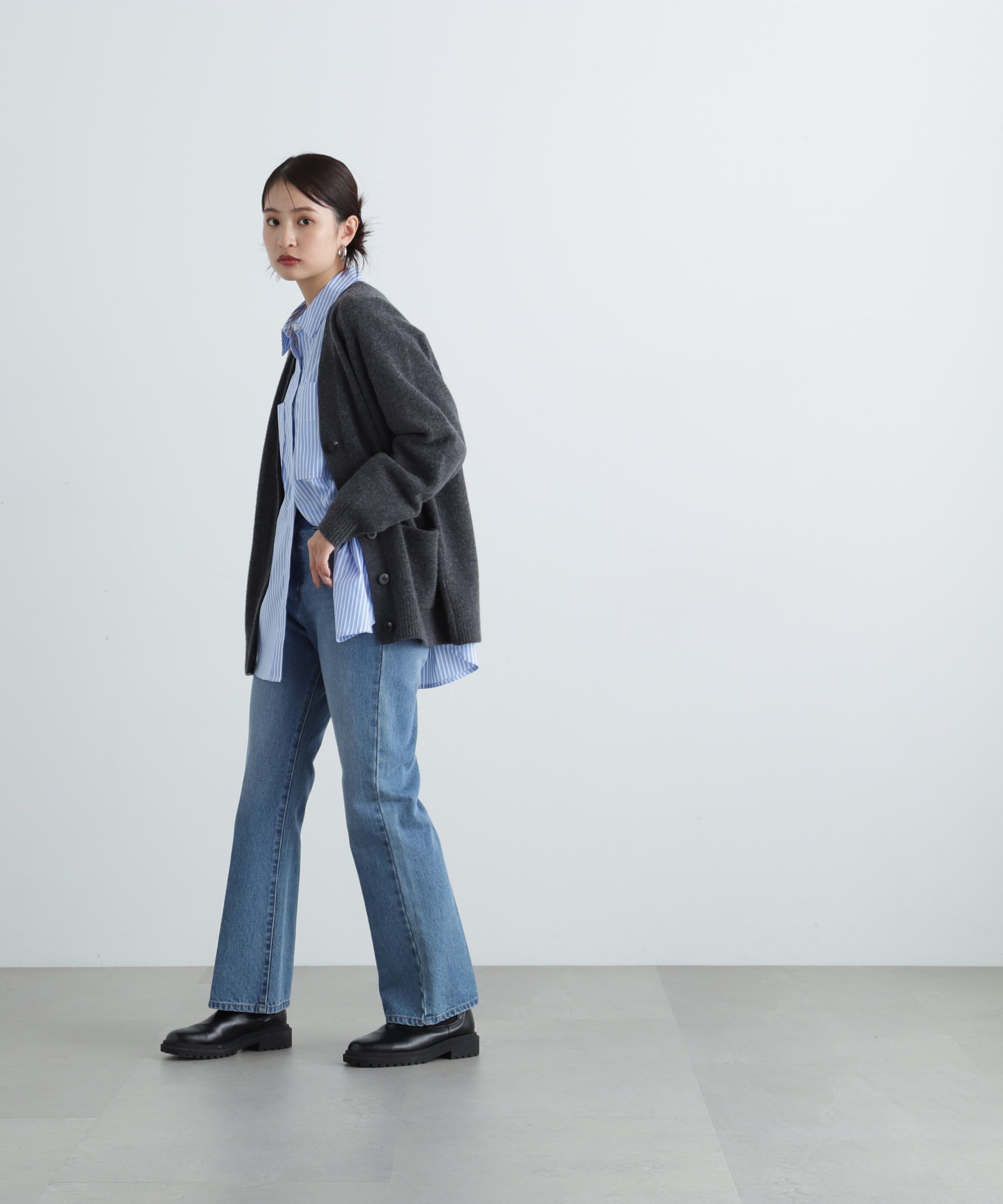  「ナチュラルフレアデニムパンツ」|その他|