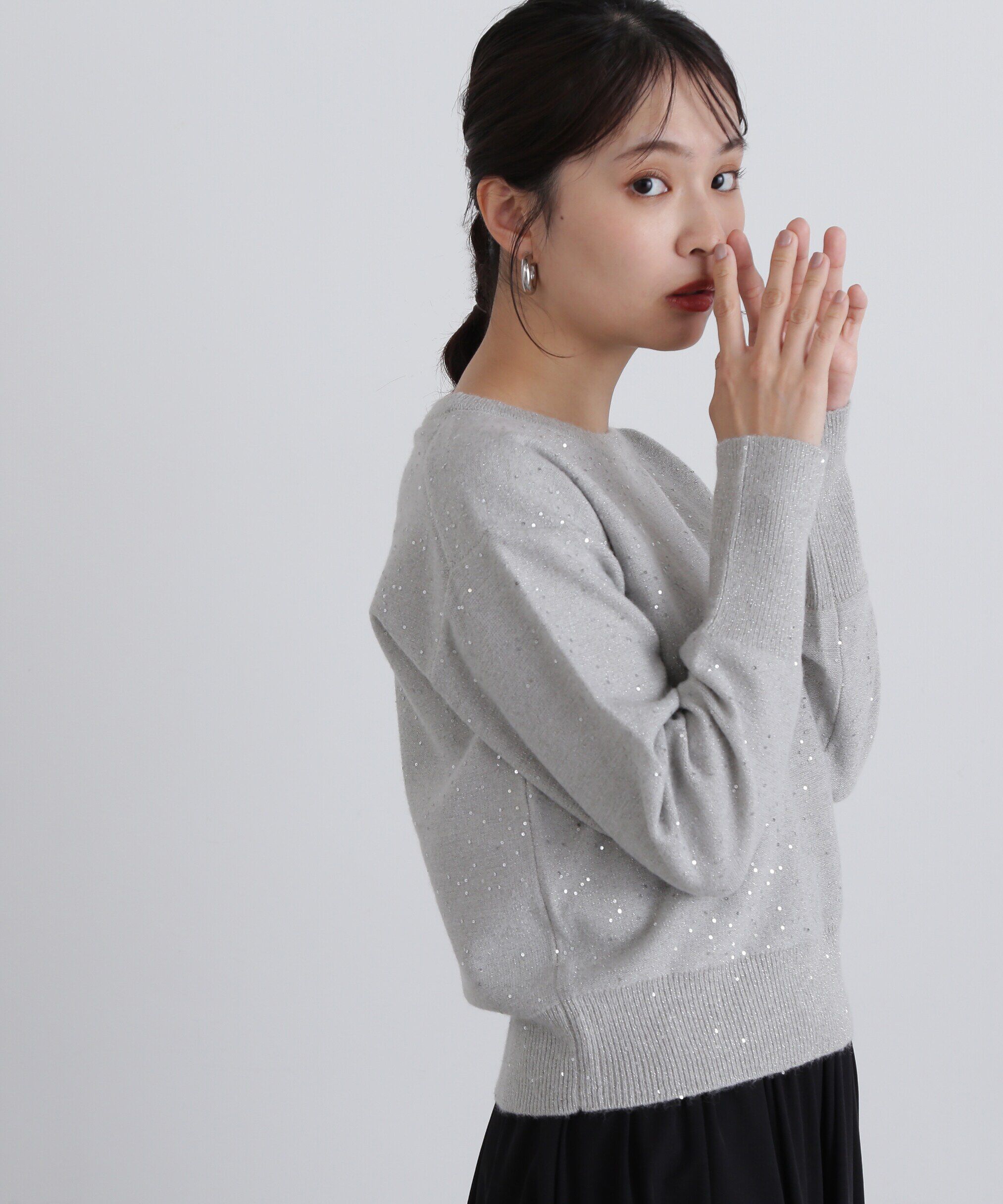  「スパンコールニット」|ニット・セーター|