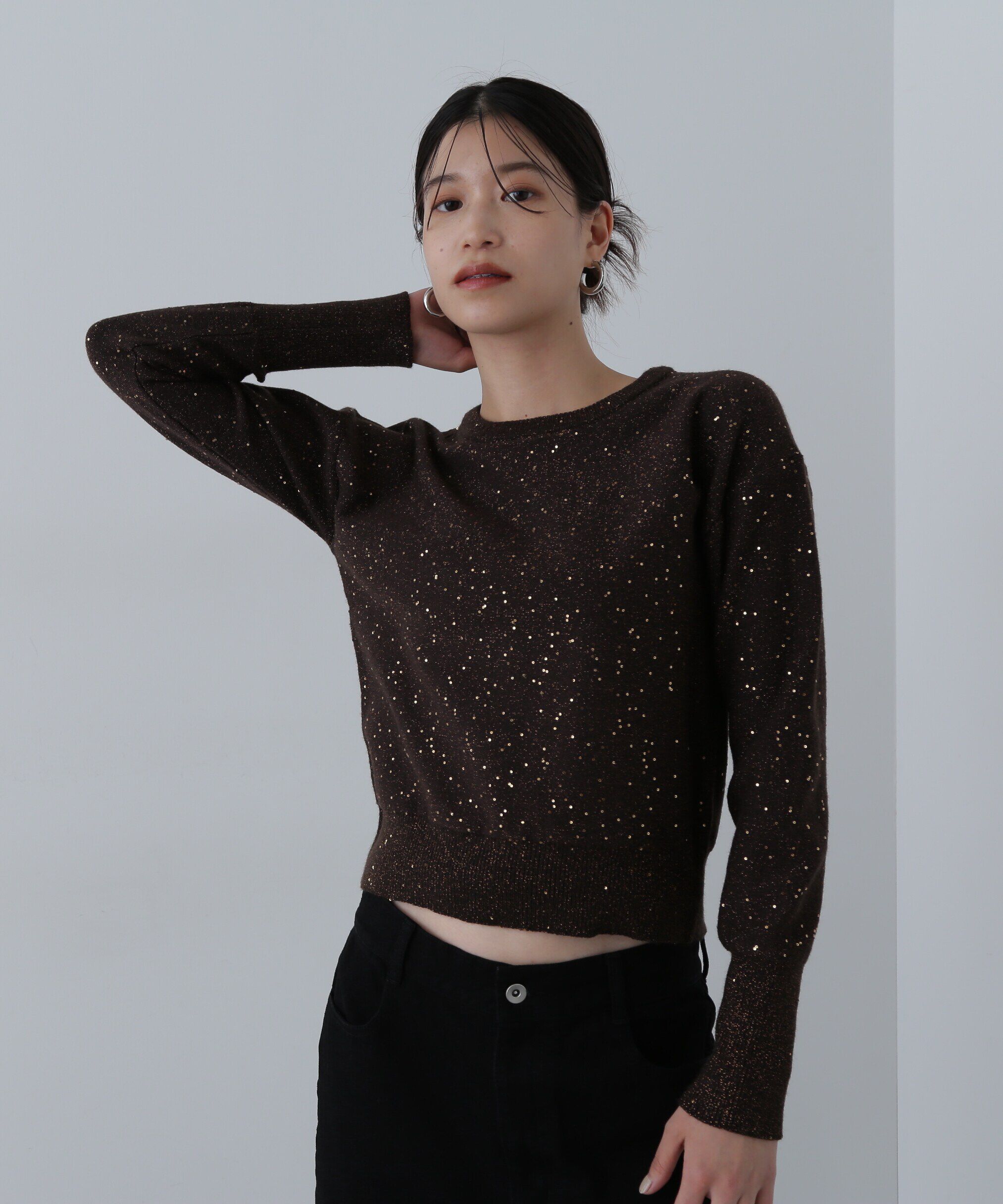  「スパンコールニット」|ニット・セーター|