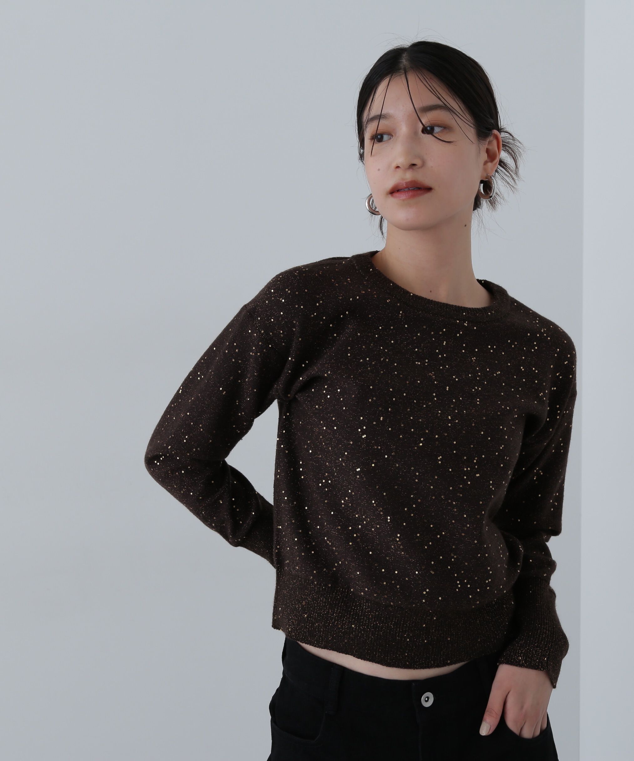  「スパンコールニット」|ニット・セーター|