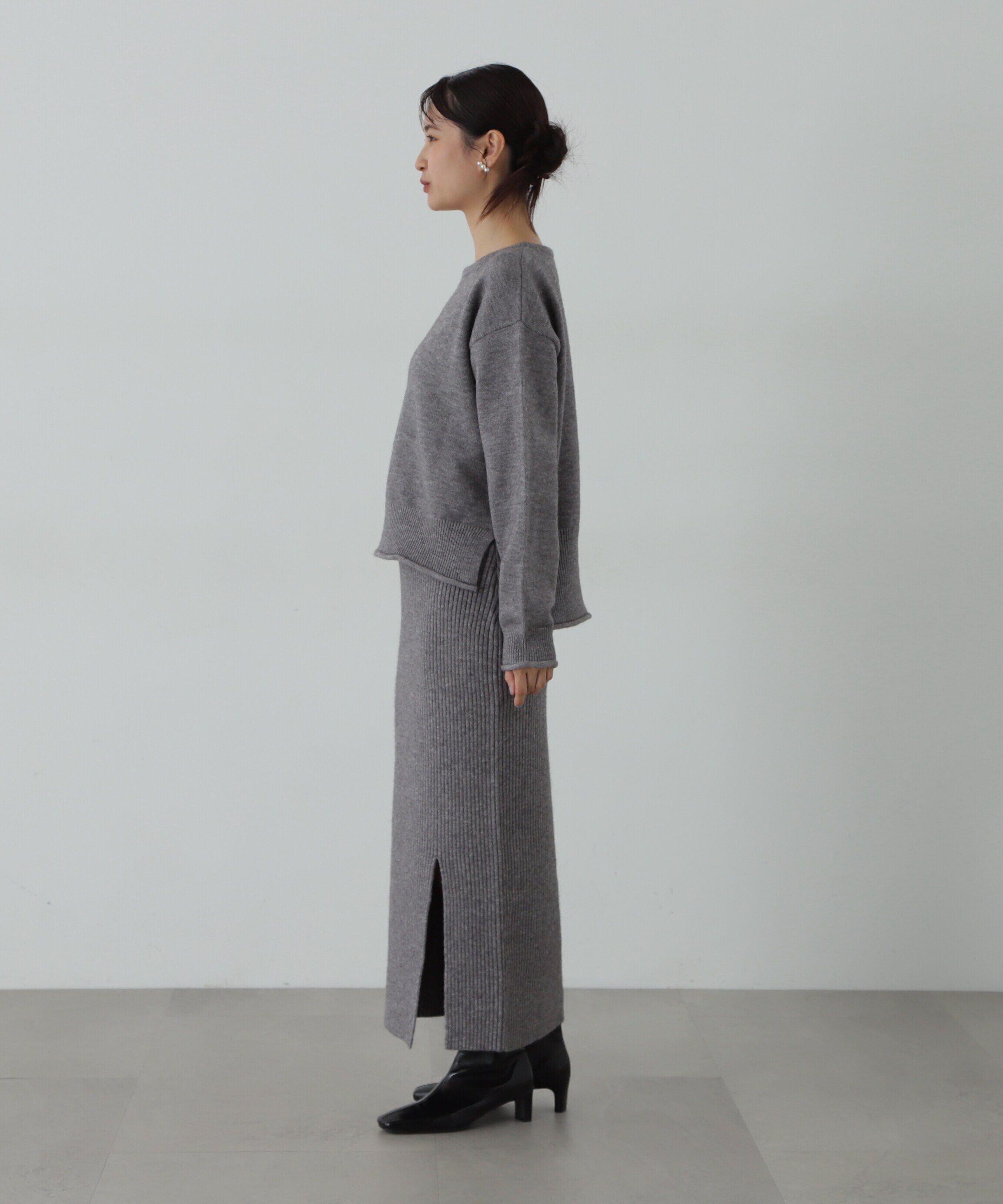  「ロールエッジゆるニットセットアップ」|ワンピース|