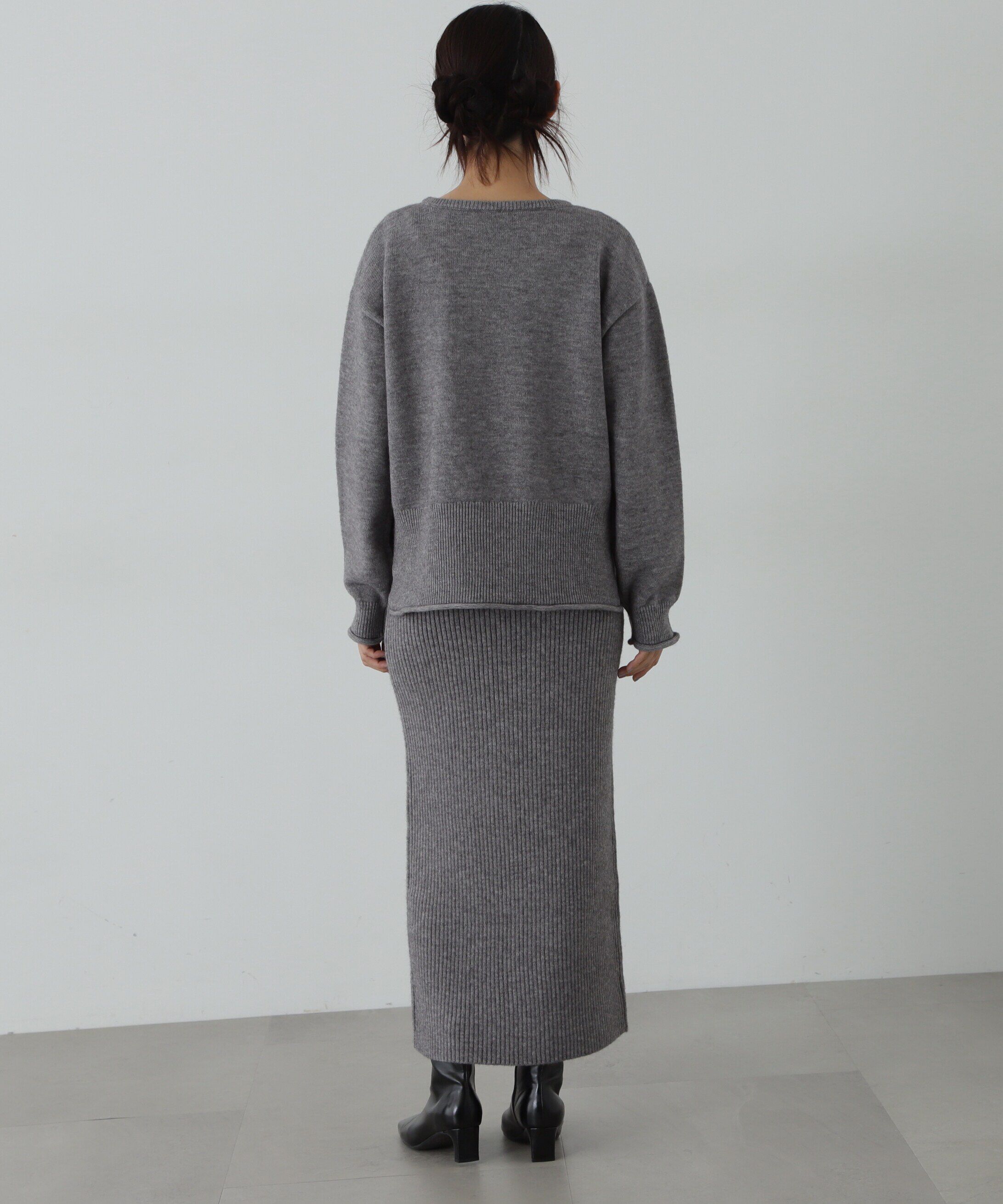  「ロールエッジゆるニットセットアップ」|ワンピース|