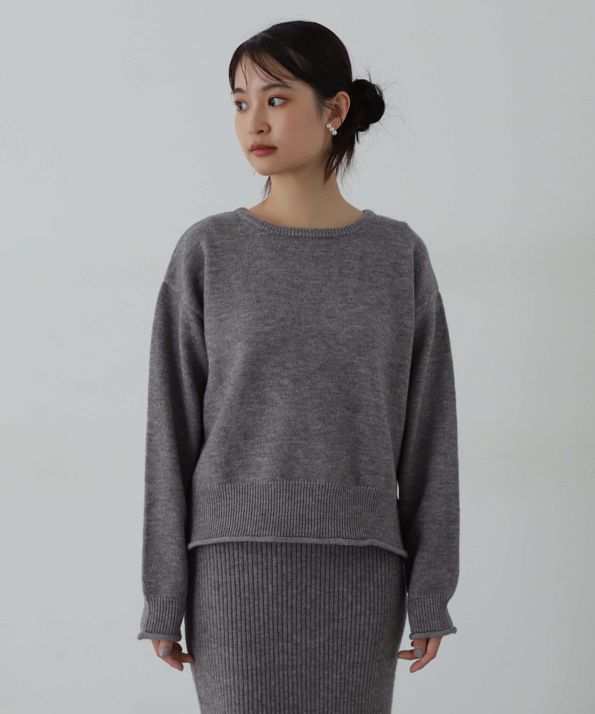  「ロールエッジゆるニットセットアップ」|ワンピース|