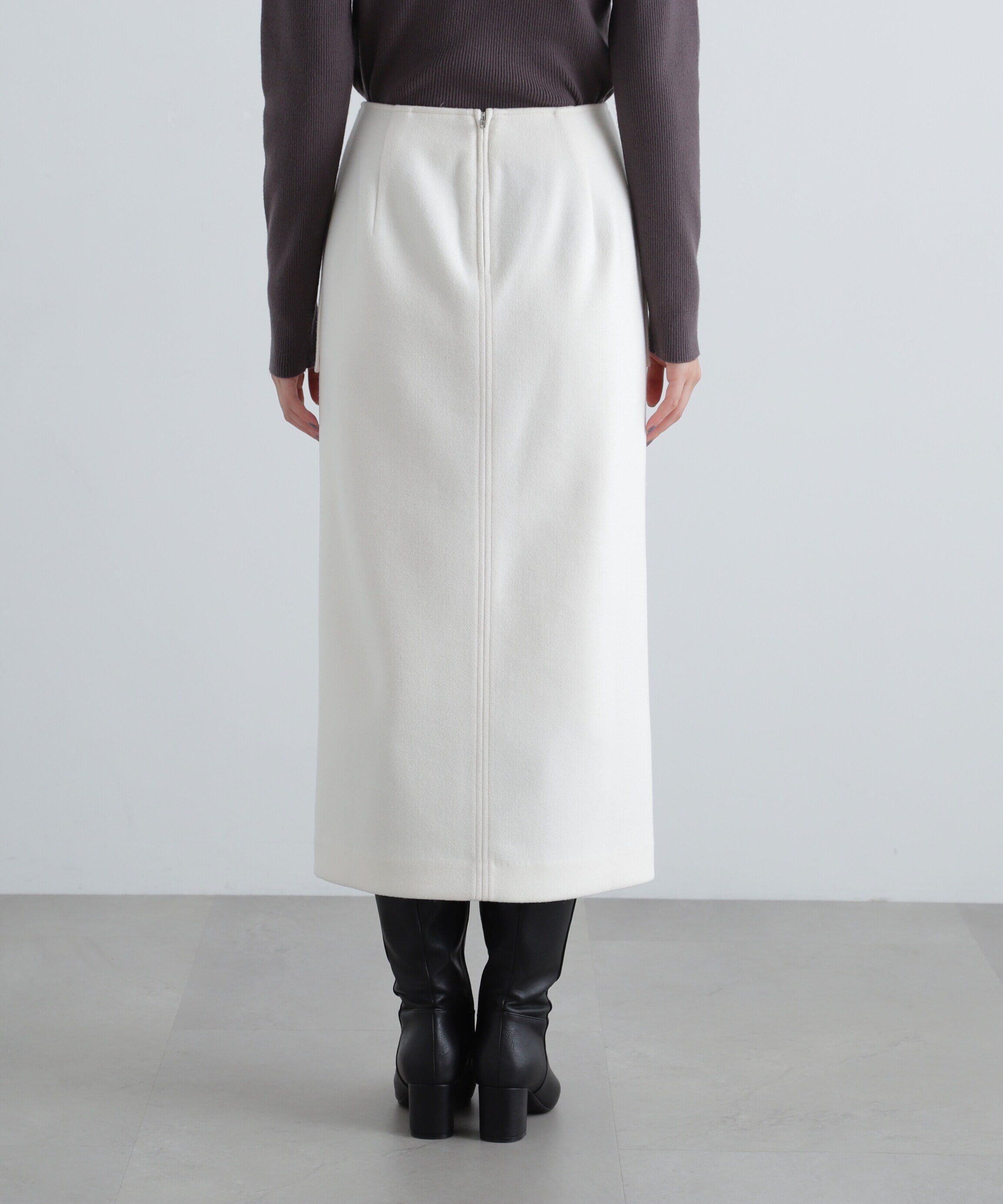  「起毛ポケットストレートスカート」|スカート|