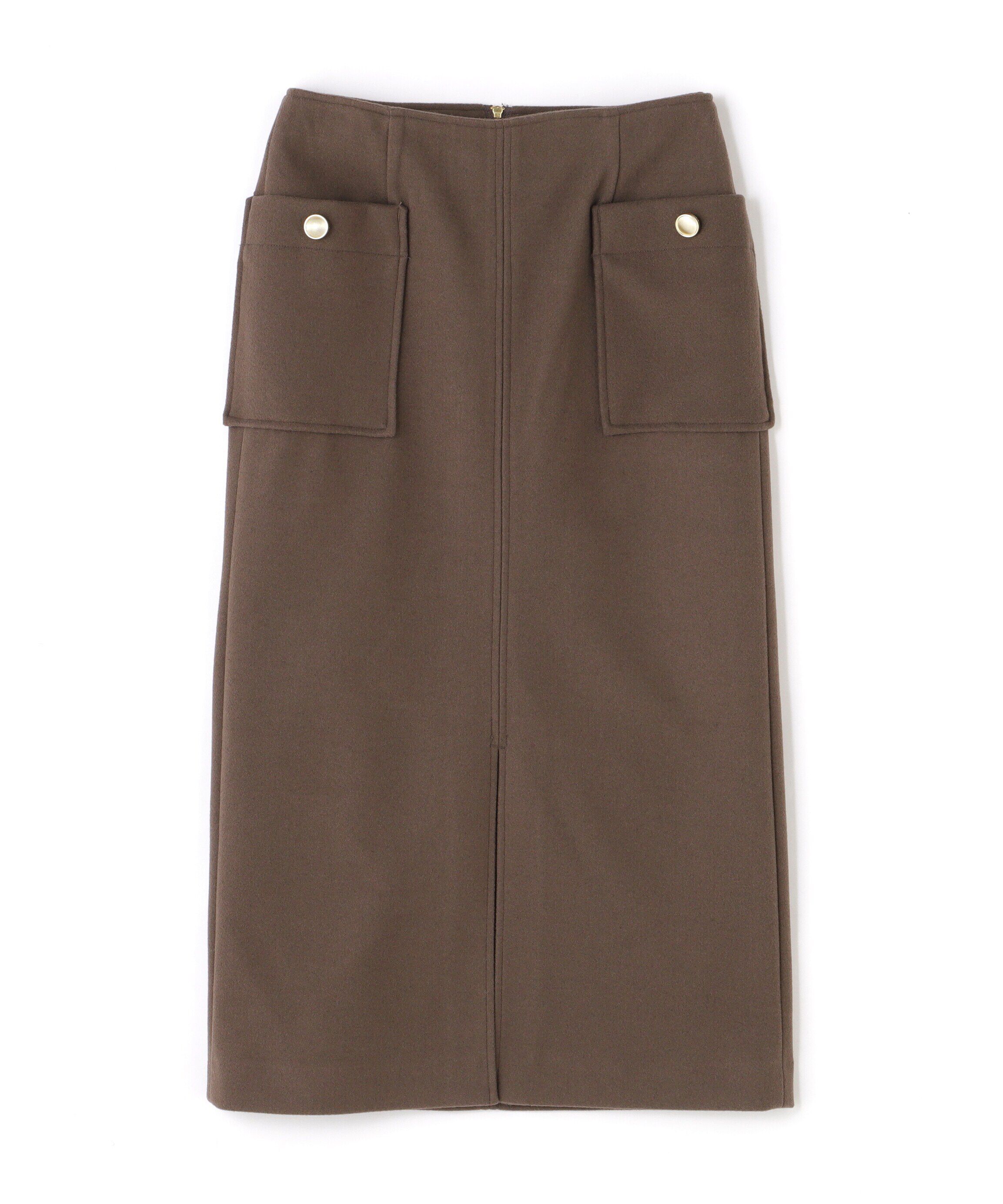  「起毛ポケットストレートスカート」|スカート|