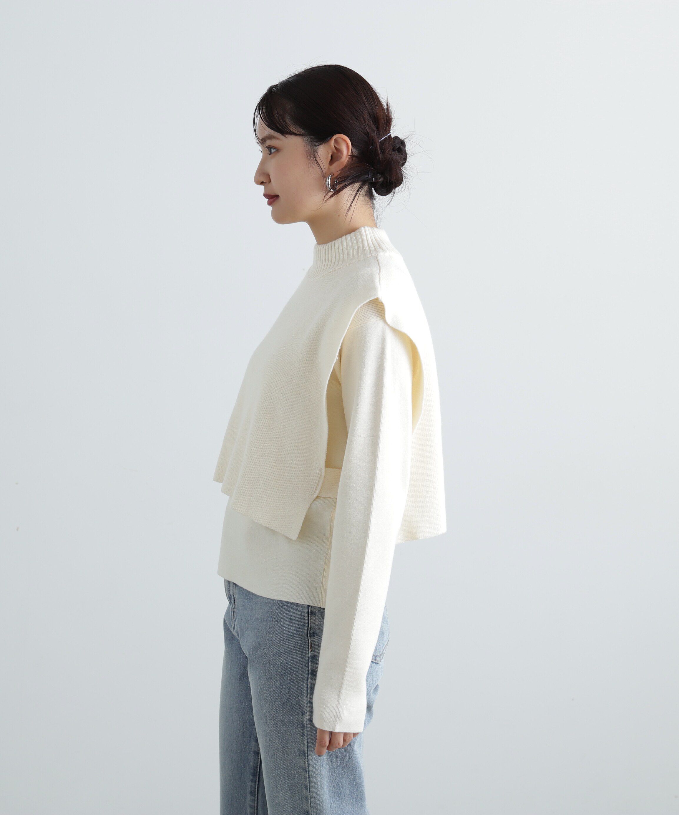  「ベストレイヤードニット」|ニット・セーター|
