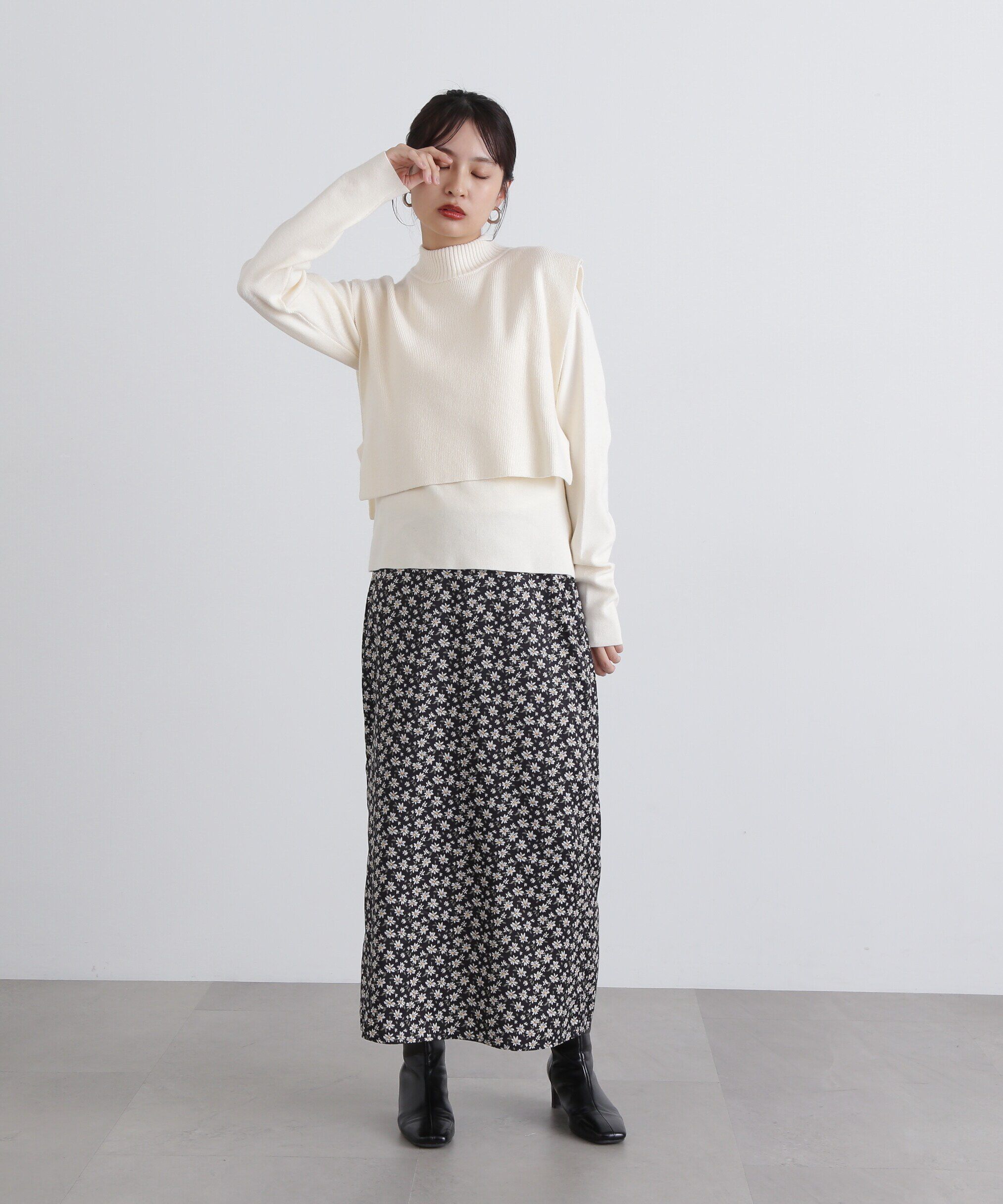  「ベストレイヤードニット」|ニット・セーター|