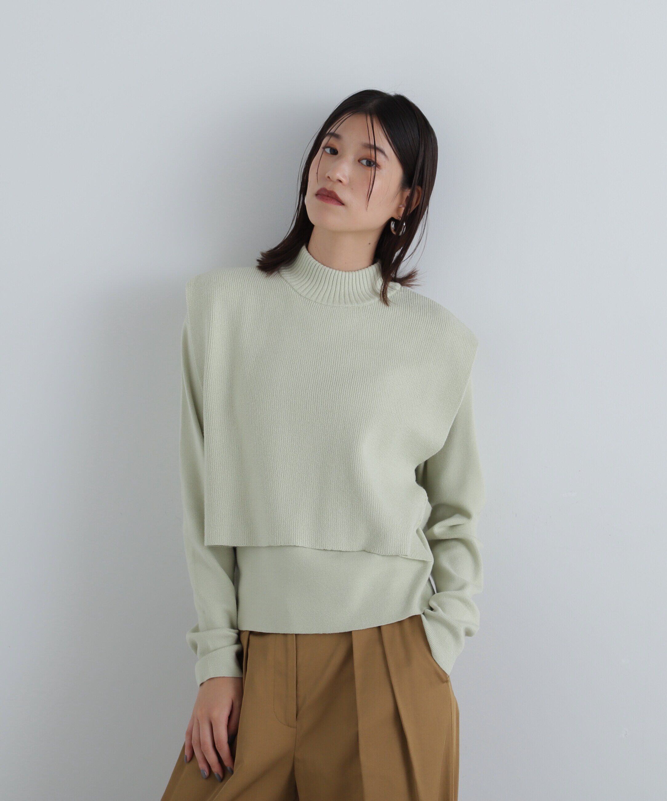  「ベストレイヤードニット」|ニット・セーター|