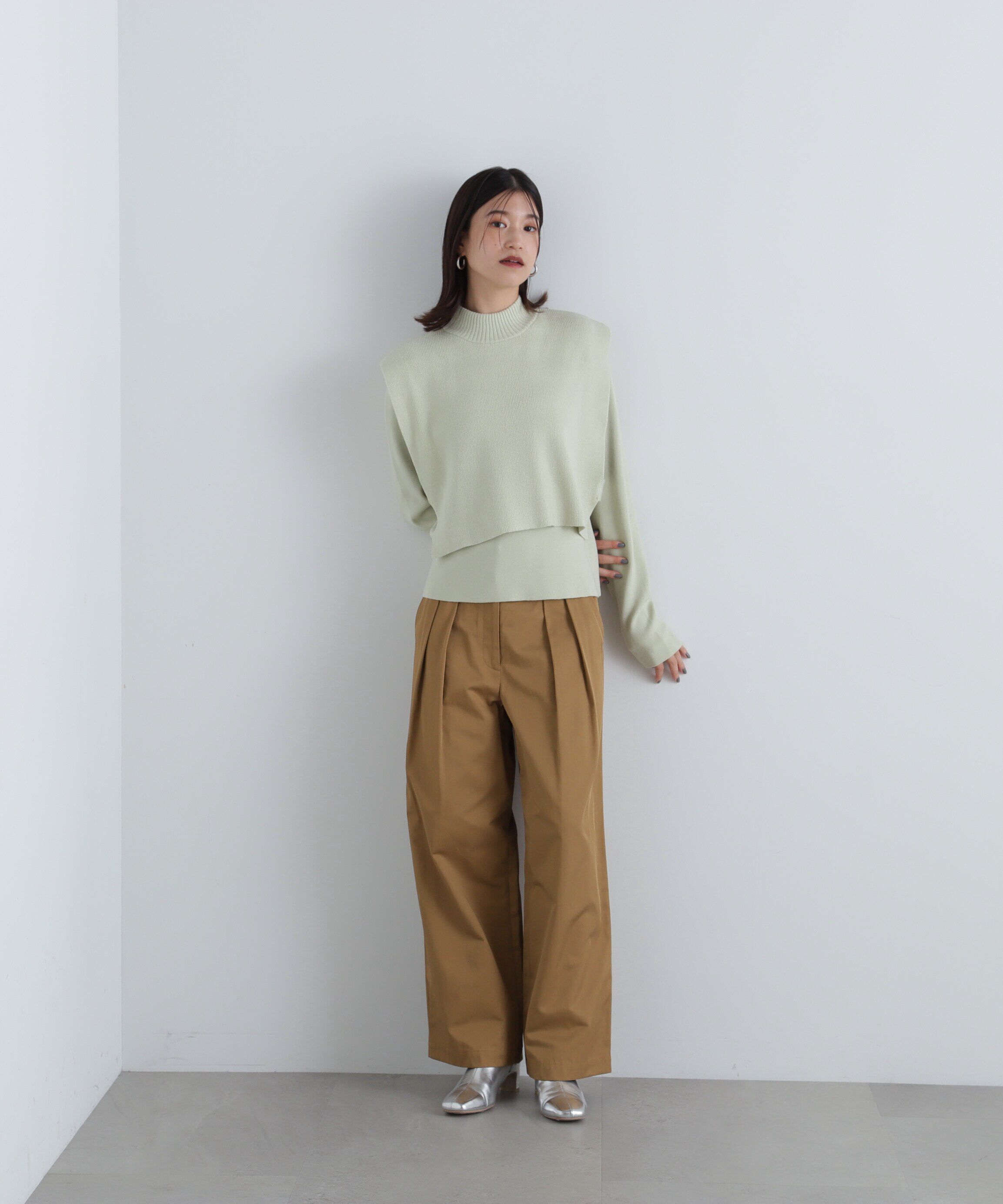  「ベストレイヤードニット」|ニット・セーター|