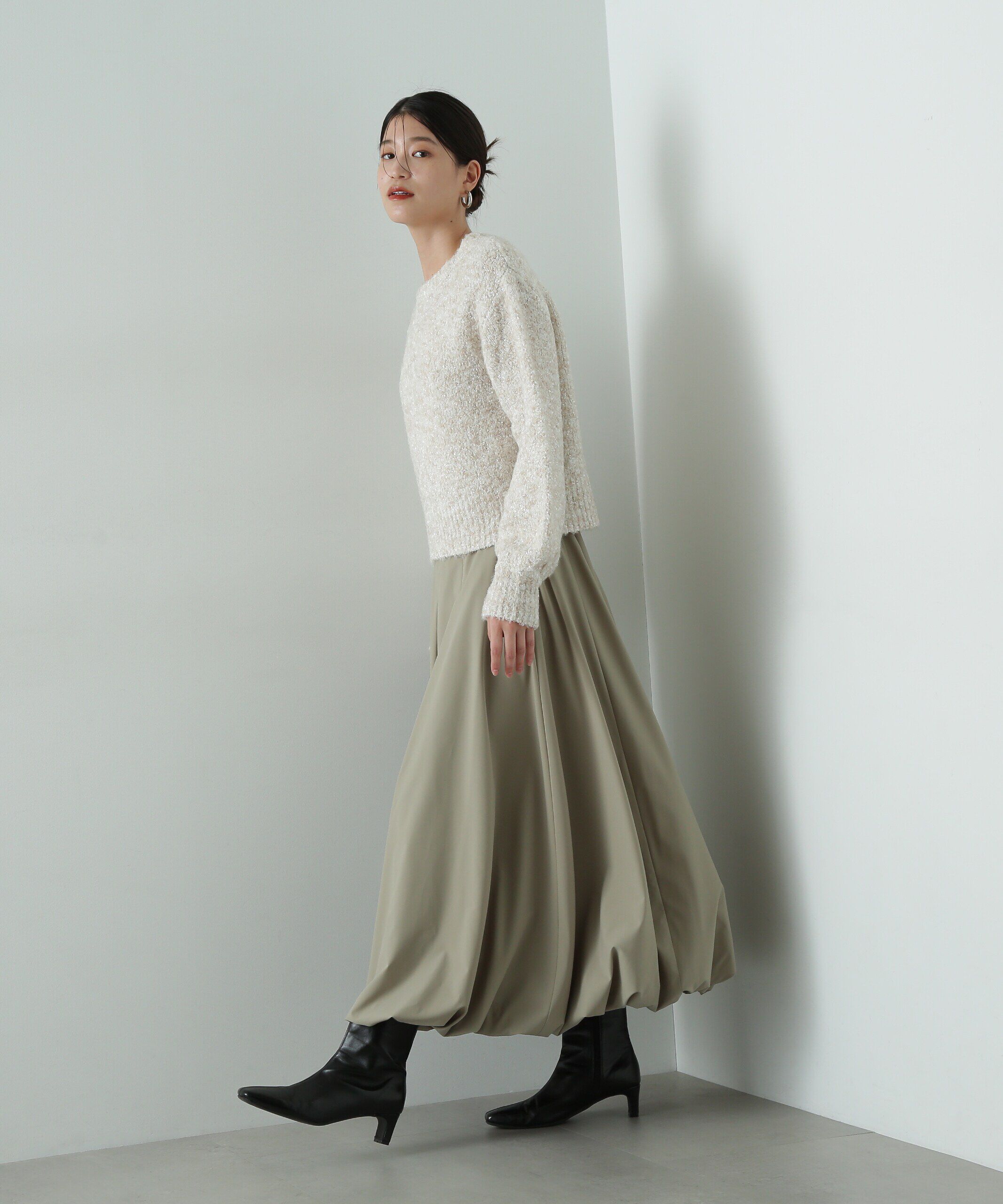  「テープヤーンMIXショートニット」|ニット・セーター|