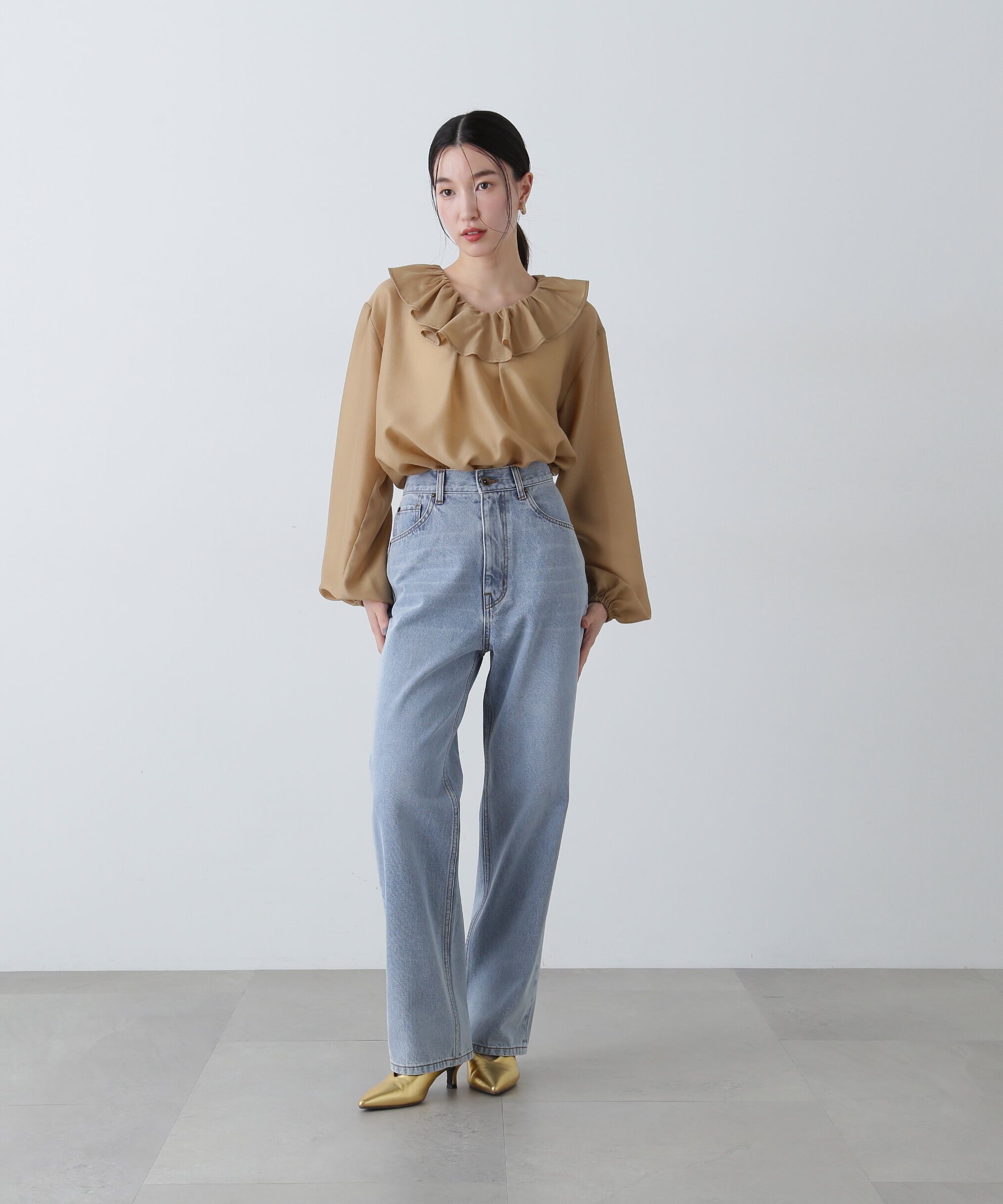  「ハイライズストレートデニムパンツ」|その他|