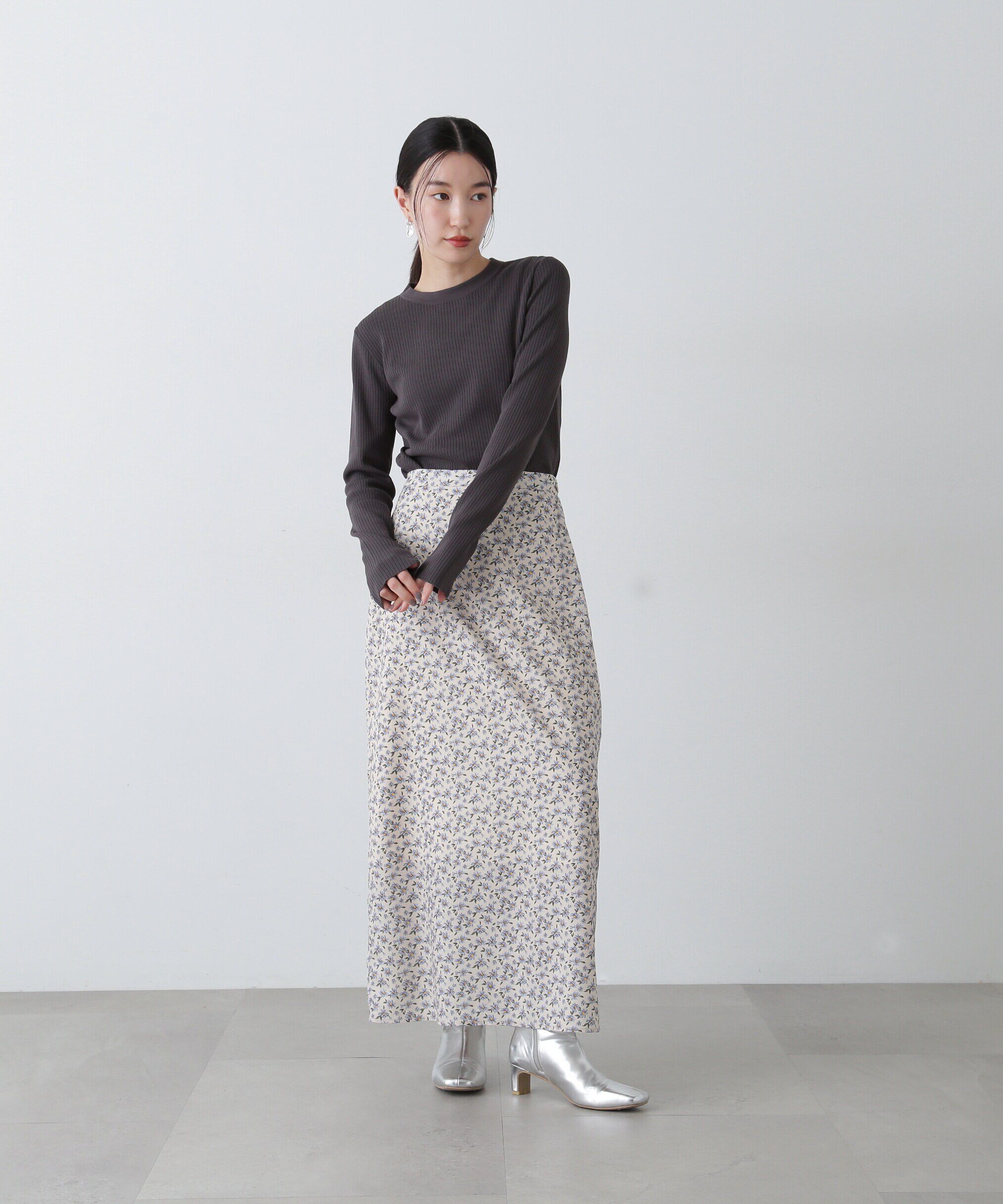  「総針針抜きクルーネックニット」|ニット・セーター|