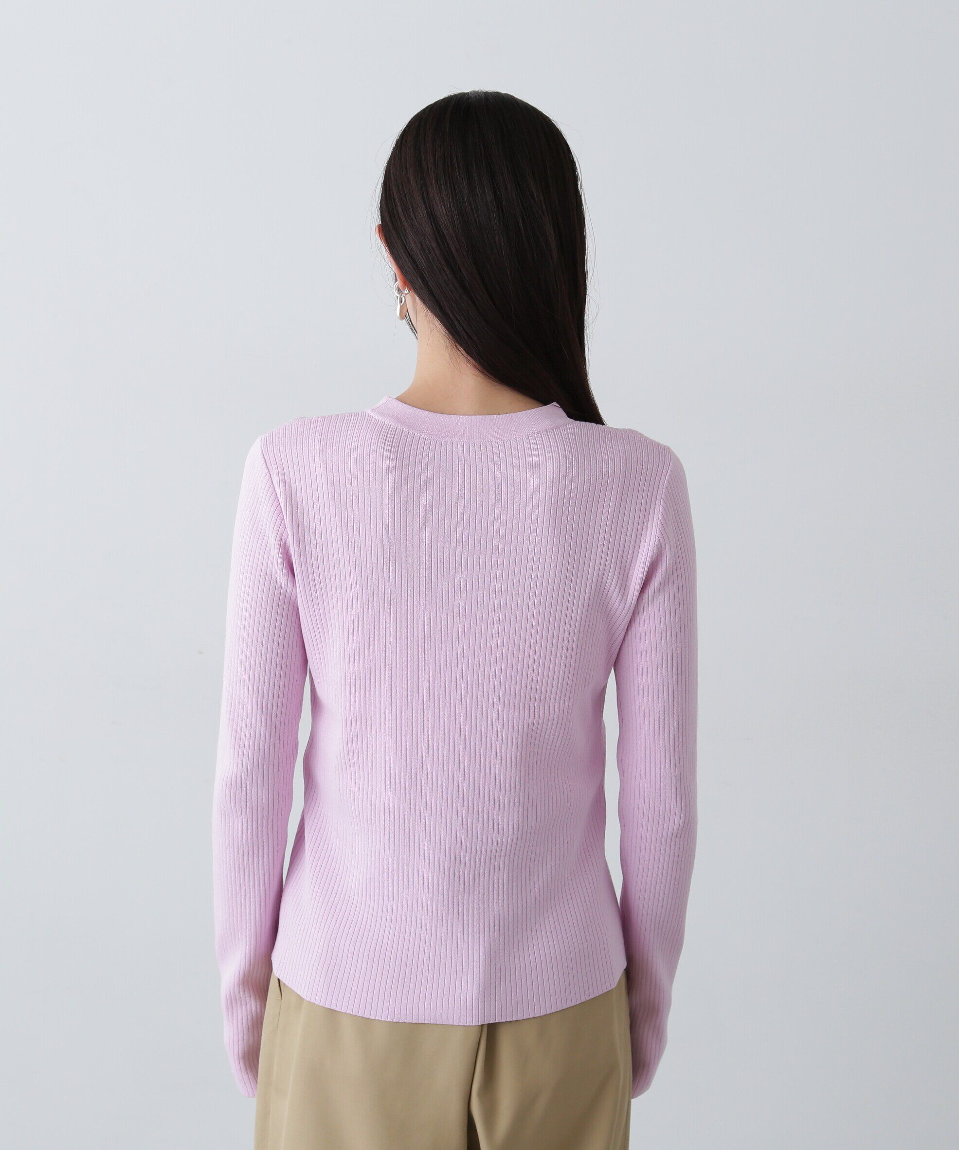  「総針針抜きクルーネックニット」|ニット・セーター|