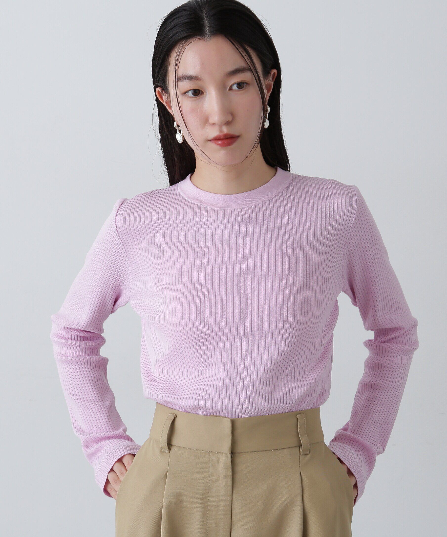  「総針針抜きクルーネックニット」|ニット・セーター|