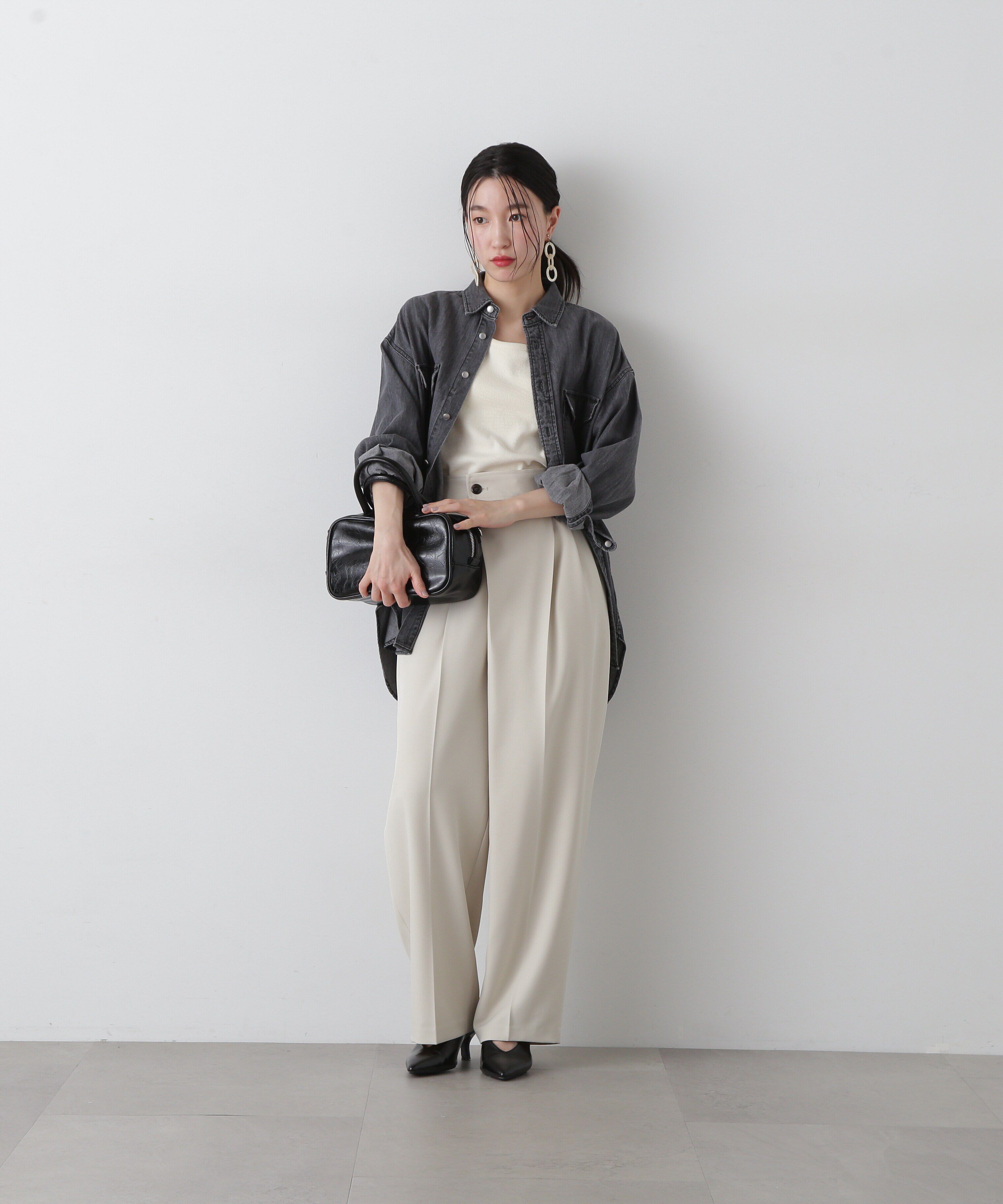  「ルーズデニムシャツ」|シャツ・ブラウス|