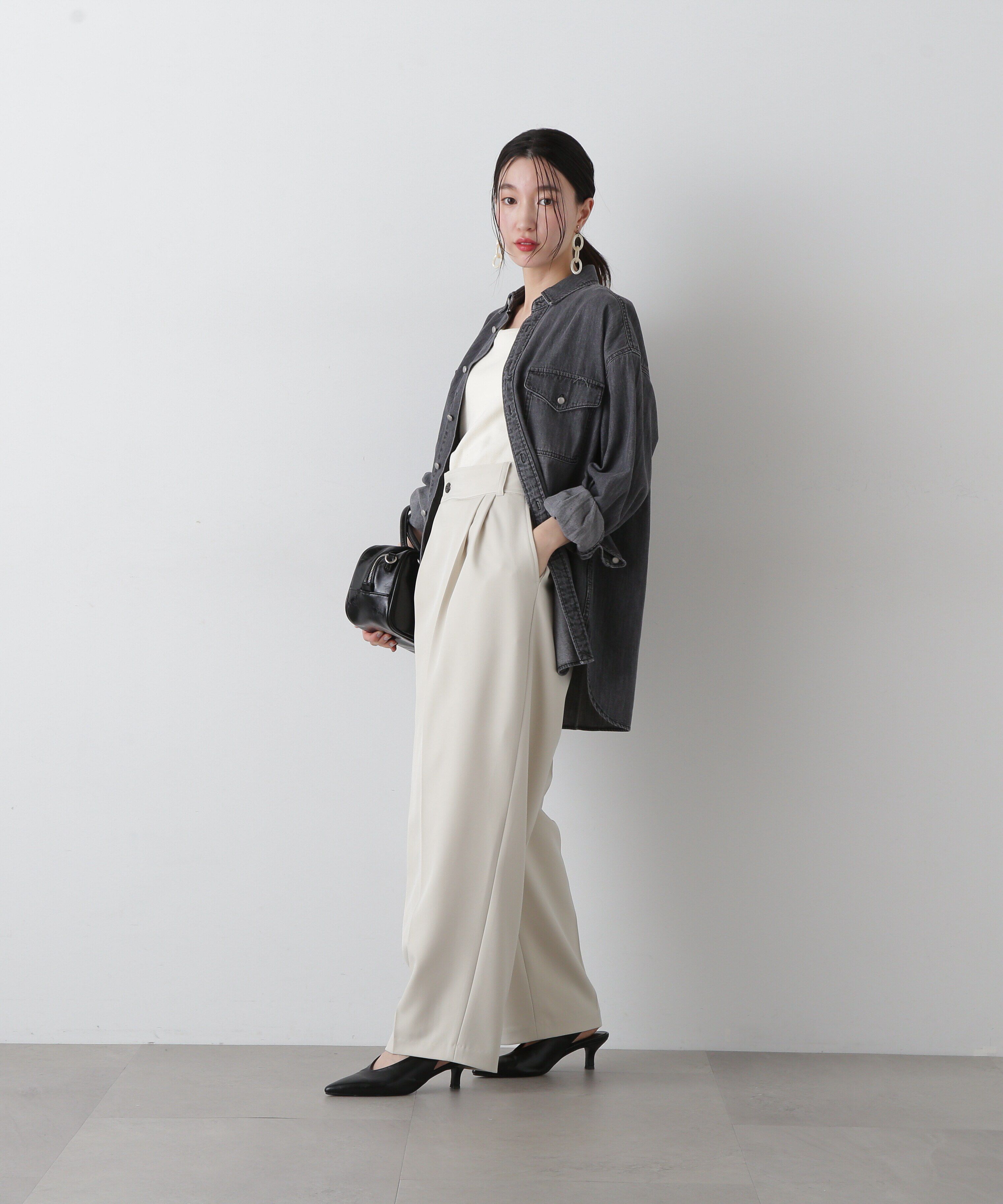  「ルーズデニムシャツ」|シャツ・ブラウス|