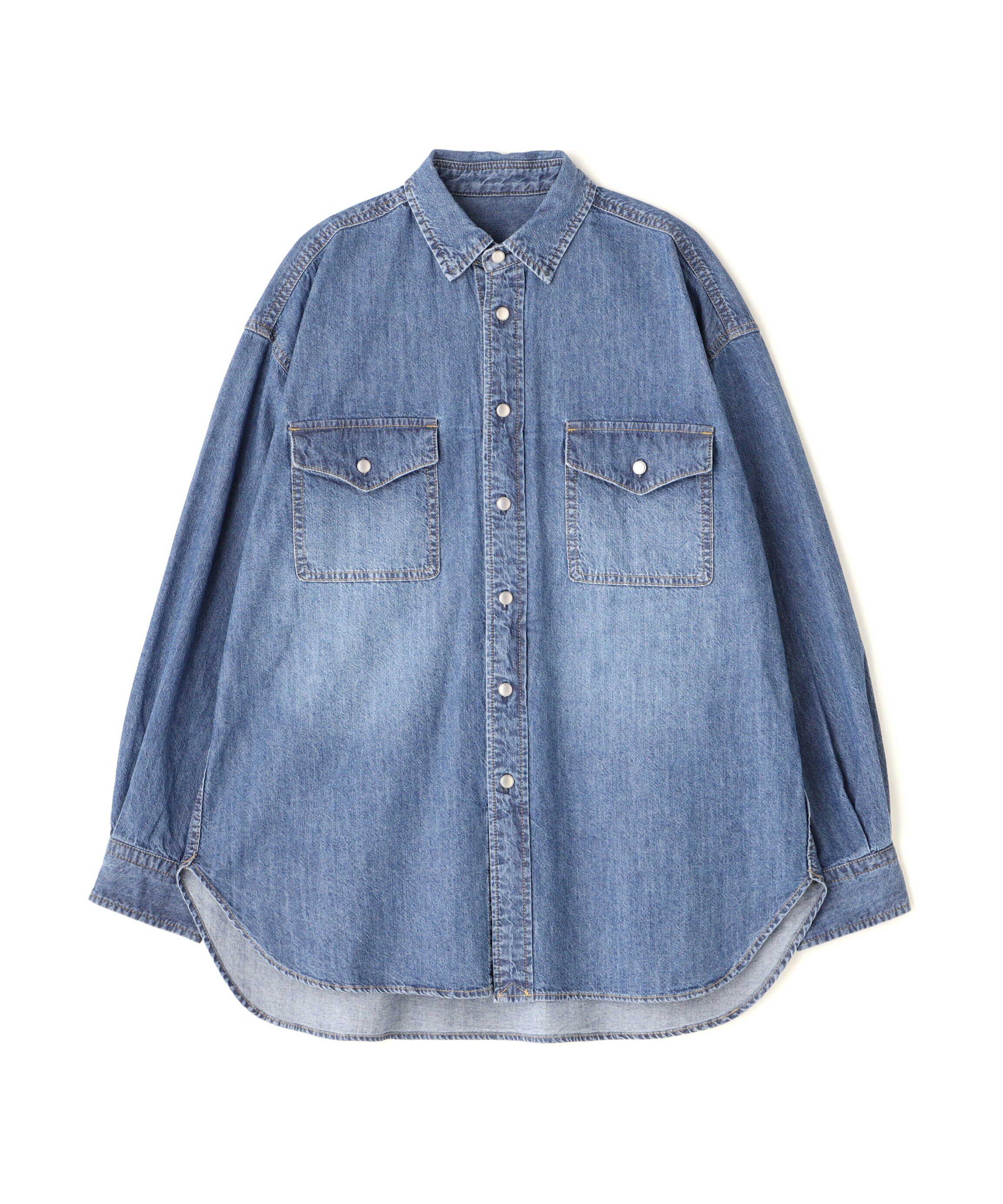  「ルーズデニムシャツ」|シャツ・ブラウス|
