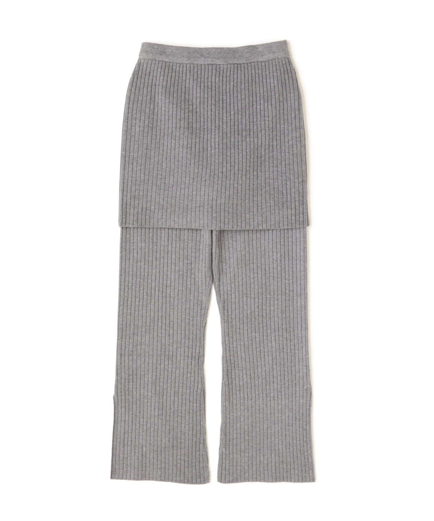  「ワイドリブニットスカートパンツセット」|その他|