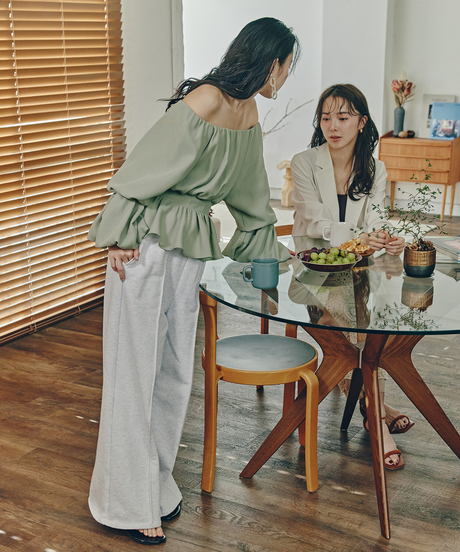  「センターコバステッチスウェットパンツ」|その他|オフ1