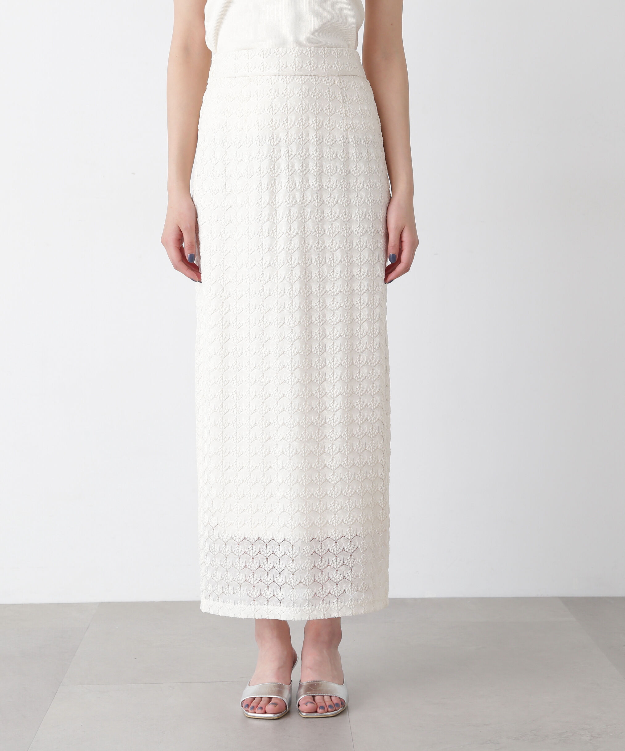  「レースストレートスカート」|スカート|