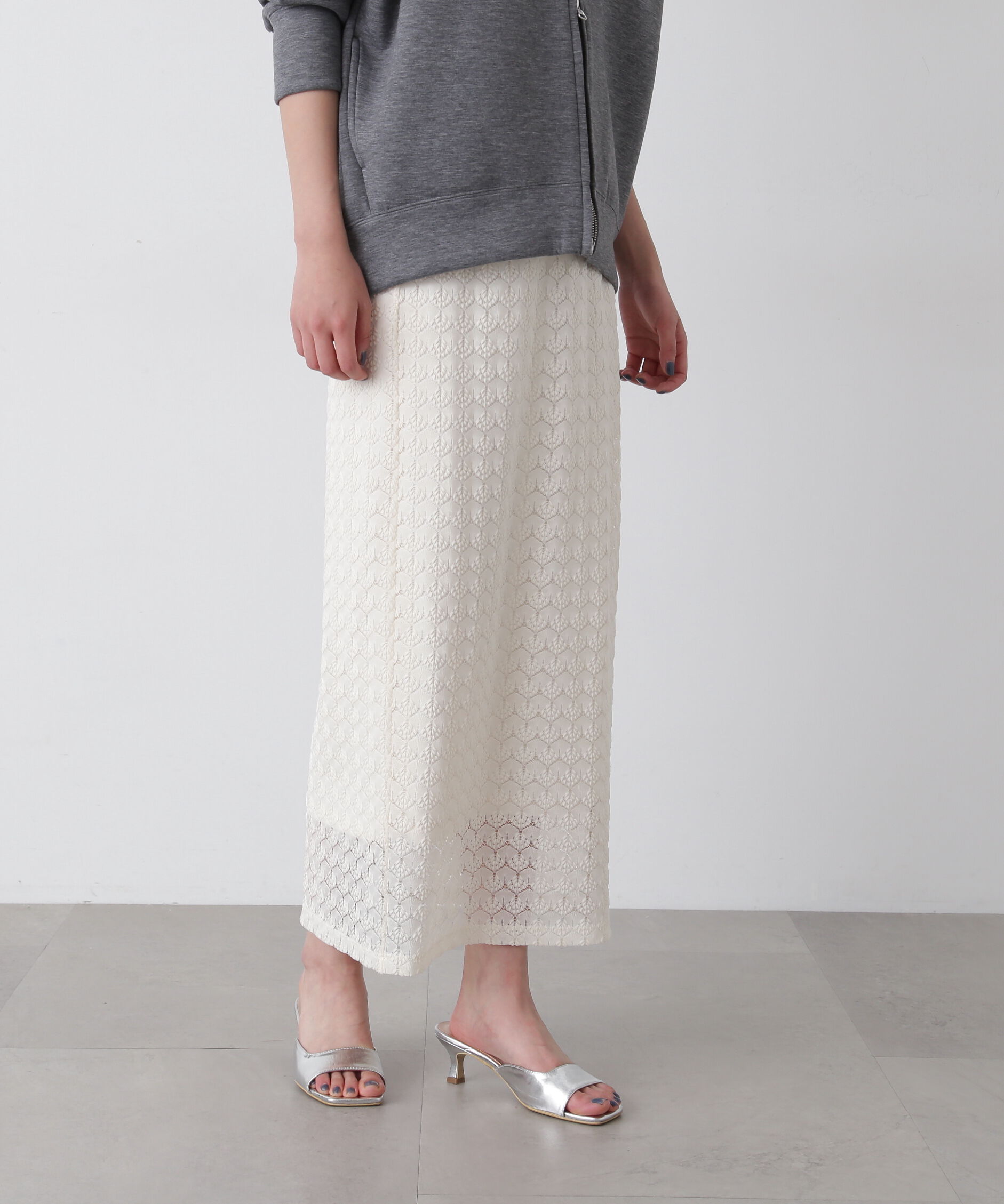  「レースストレートスカート」|スカート|