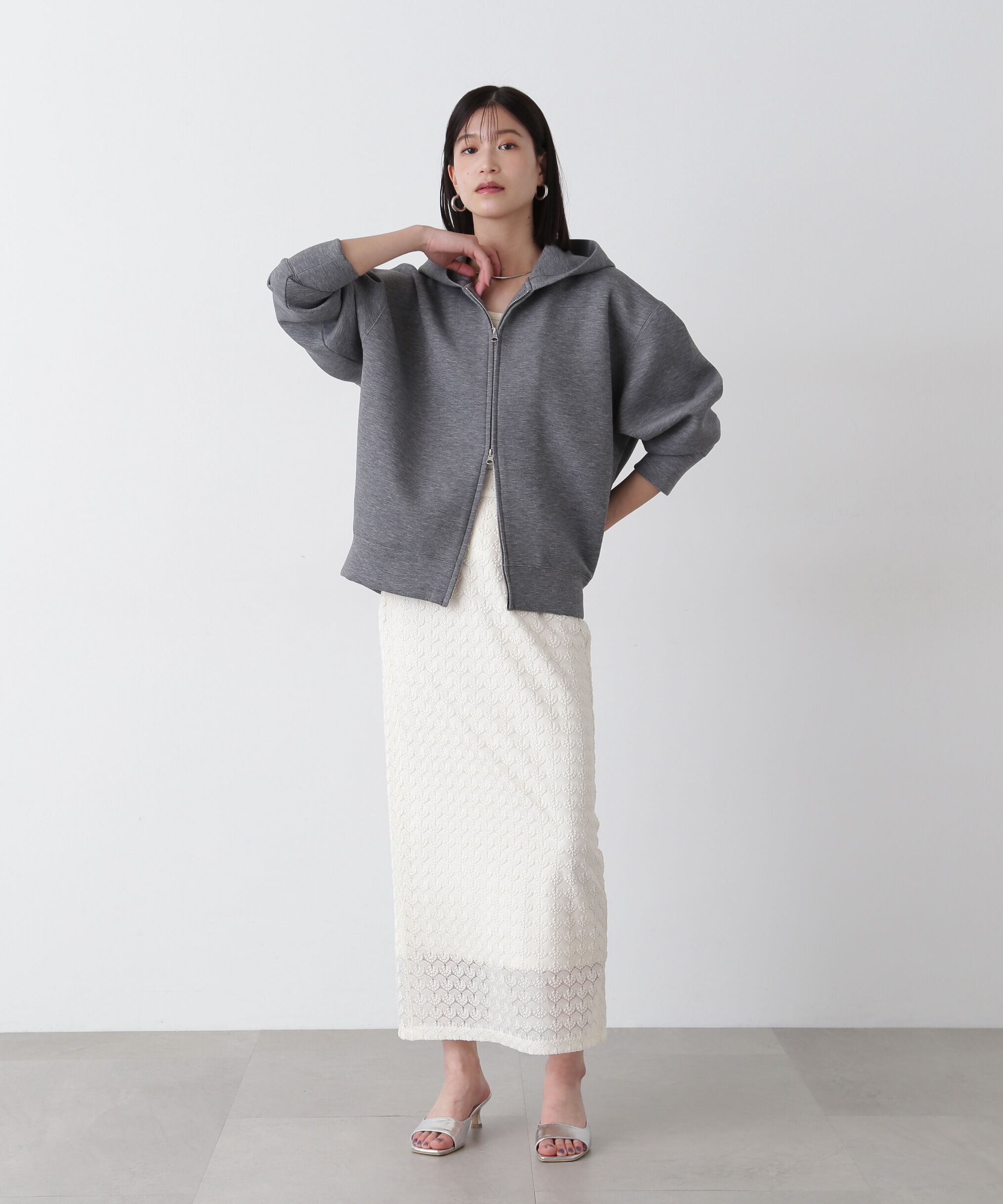  「レースストレートスカート」|スカート|