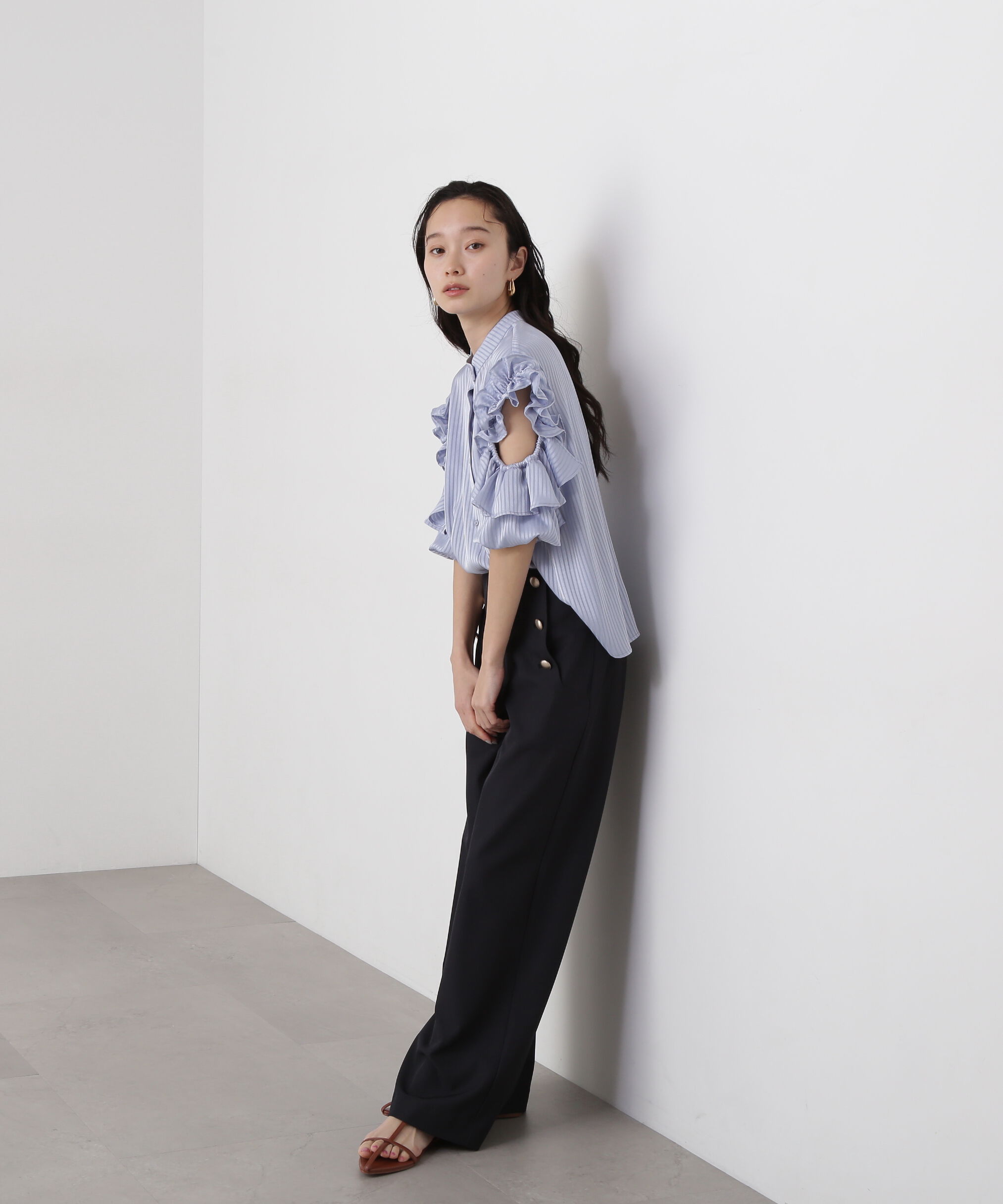  「ラッフルスリーブブラウス」|シャツ・ブラウス|