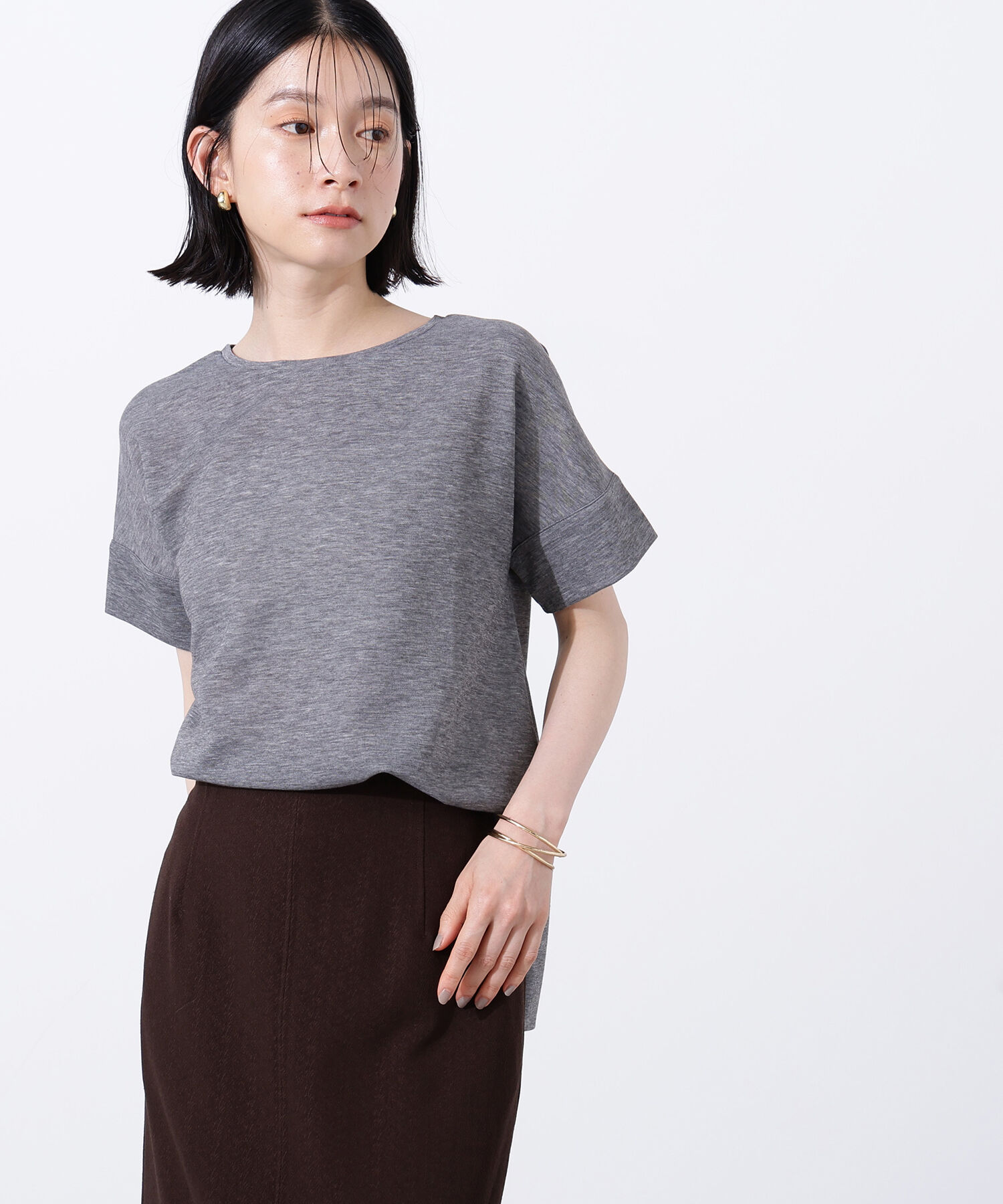  「シアーボクシーカットソー」|Tシャツ・カットソー|