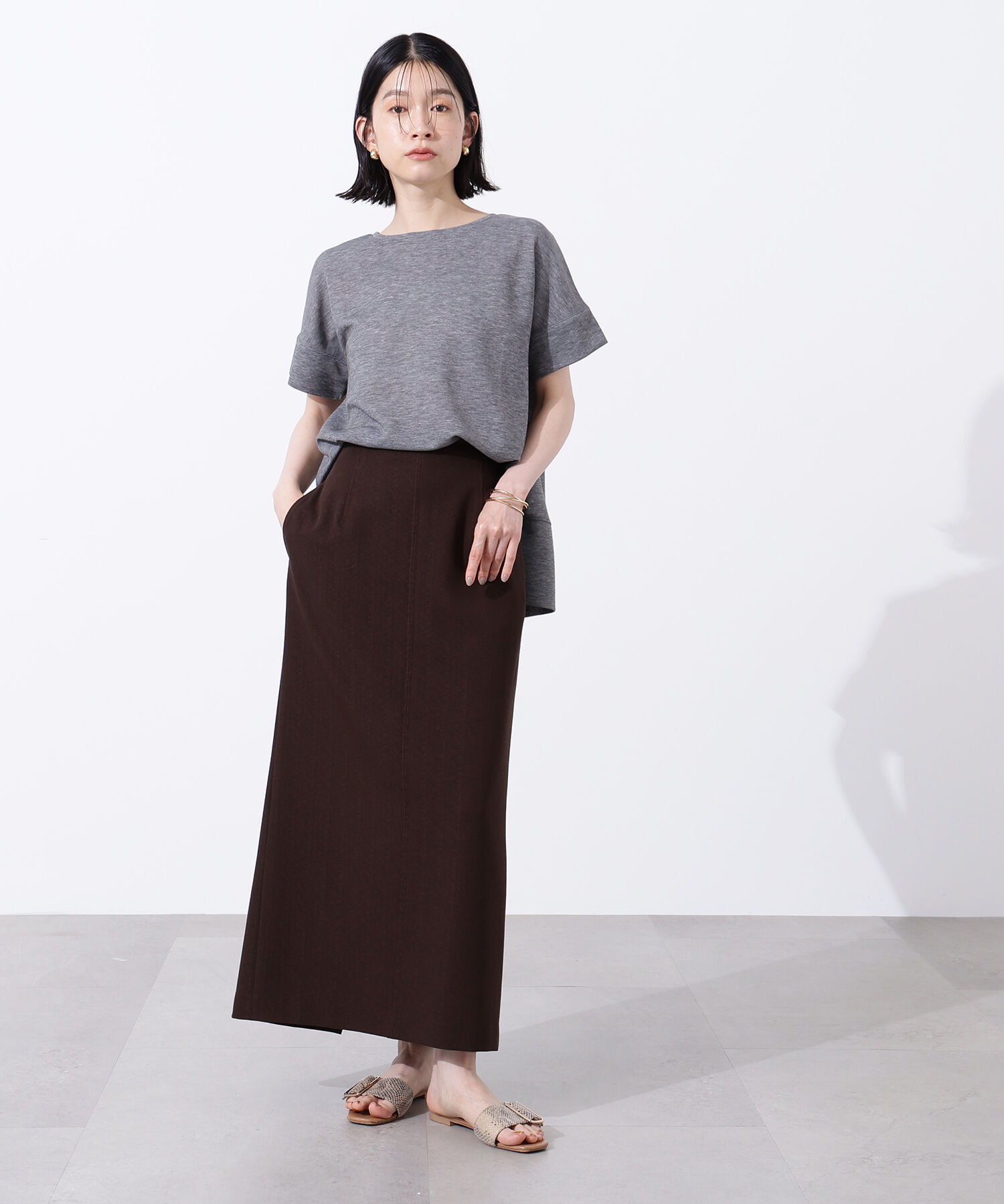  「シアーボクシーカットソー」|Tシャツ・カットソー|