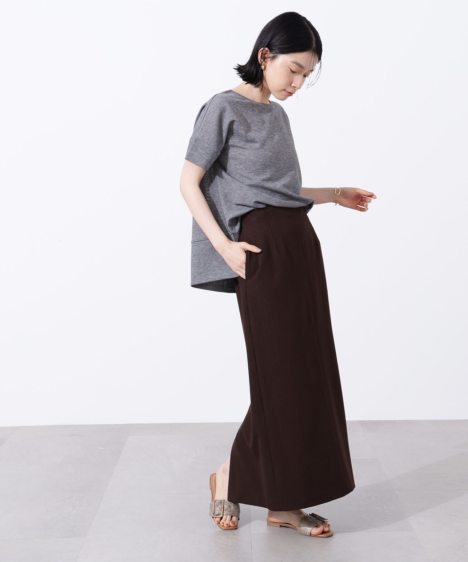  「シアーボクシーカットソー」|Tシャツ・カットソー|