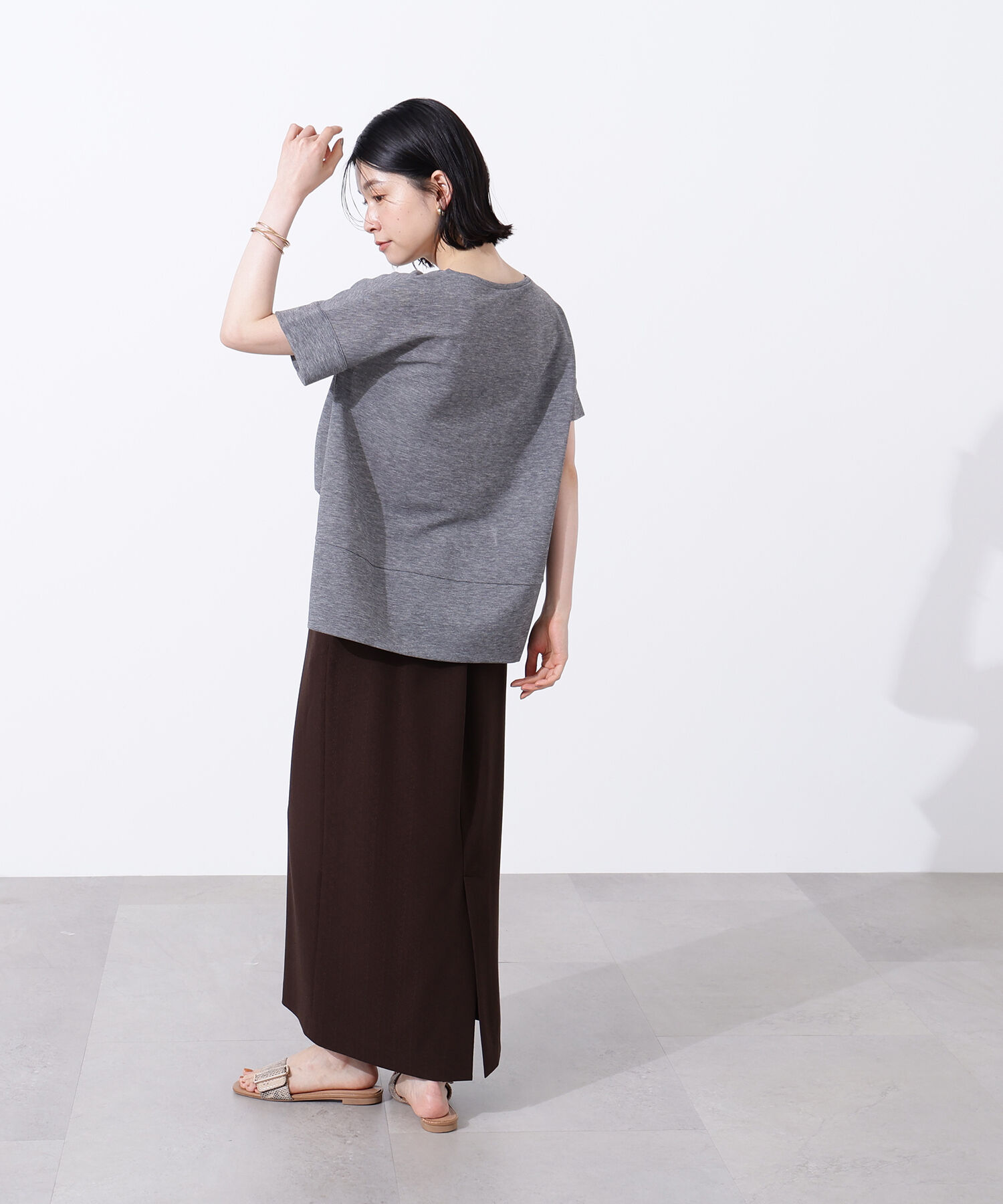  「シアーボクシーカットソー」|Tシャツ・カットソー|